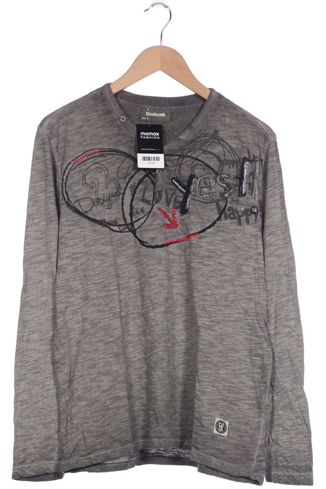 

Desigual Herren Langarmshirt, grau, Gr. 52