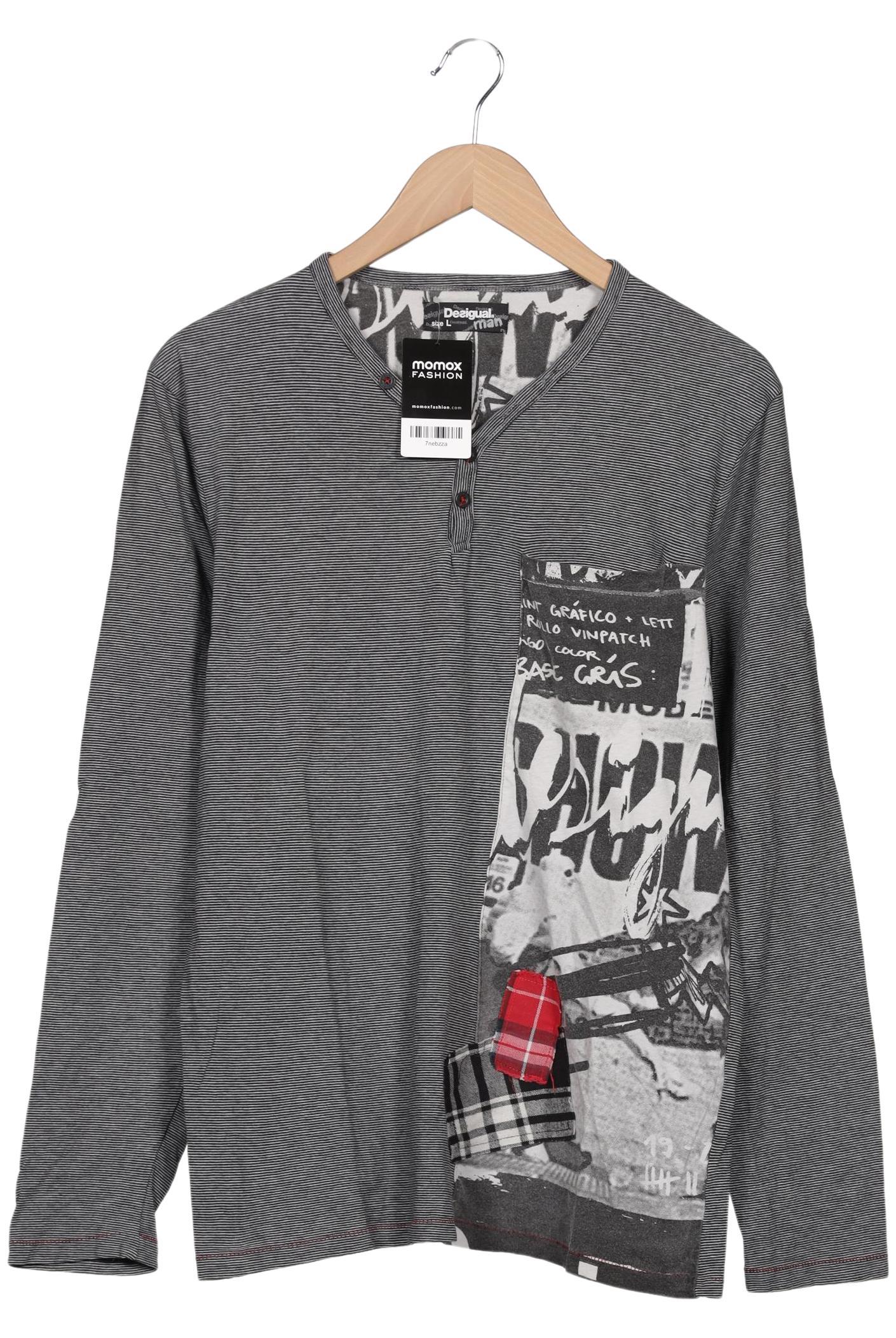 

Desigual Herren Langarmshirt, grau, Gr. 52