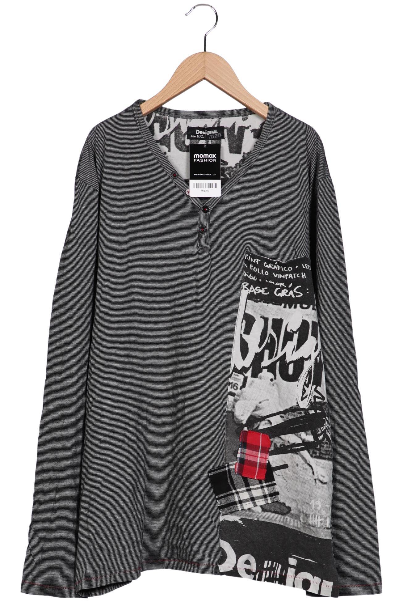 

Desigual Herren Langarmshirt, grau, Gr. 56