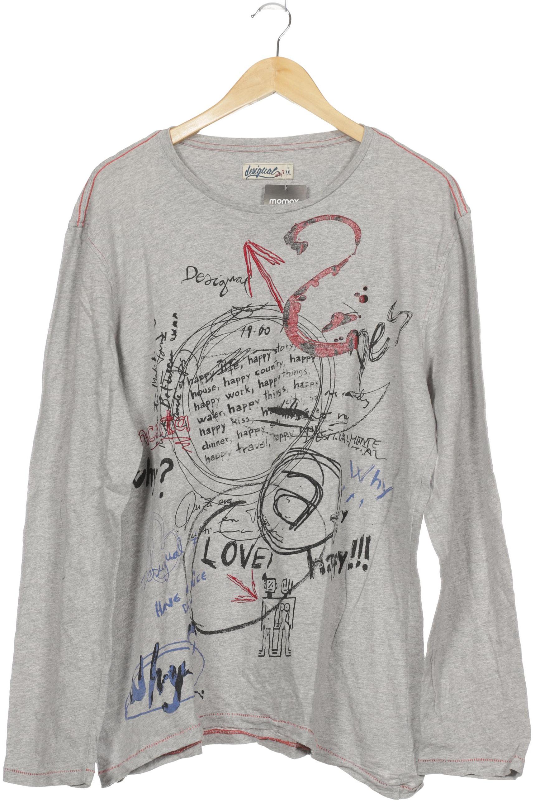 Thumbnail - Desigual Herren Langarmshirt, grau, Gr.