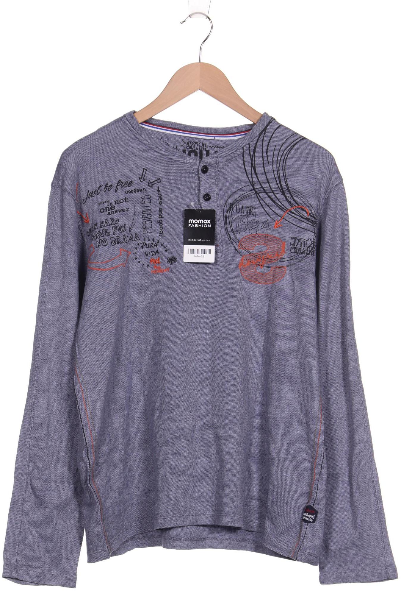 

Desigual Herren Langarmshirt, blau, Gr. 48