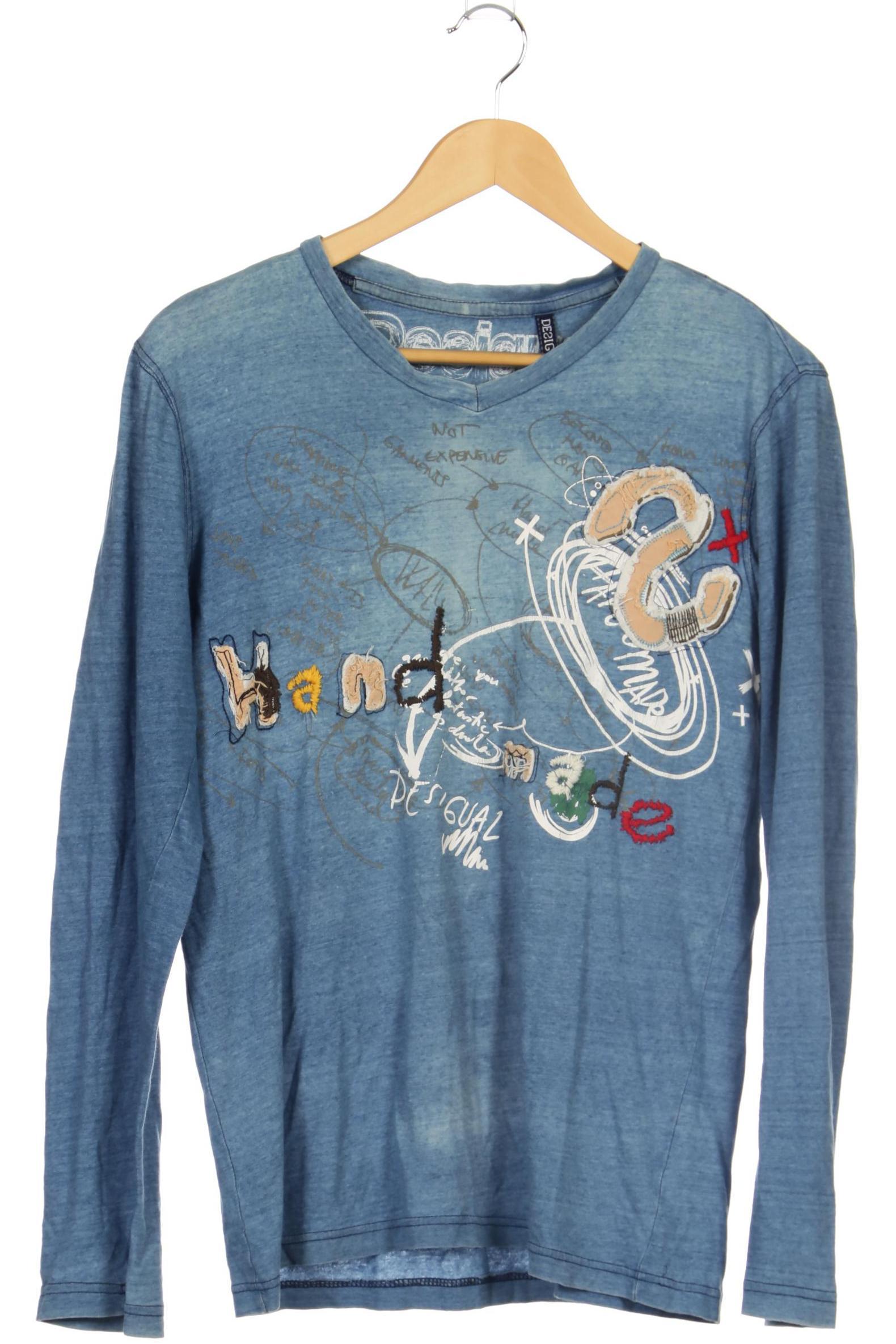 

Desigual Herren Langarmshirt, blau, Gr.