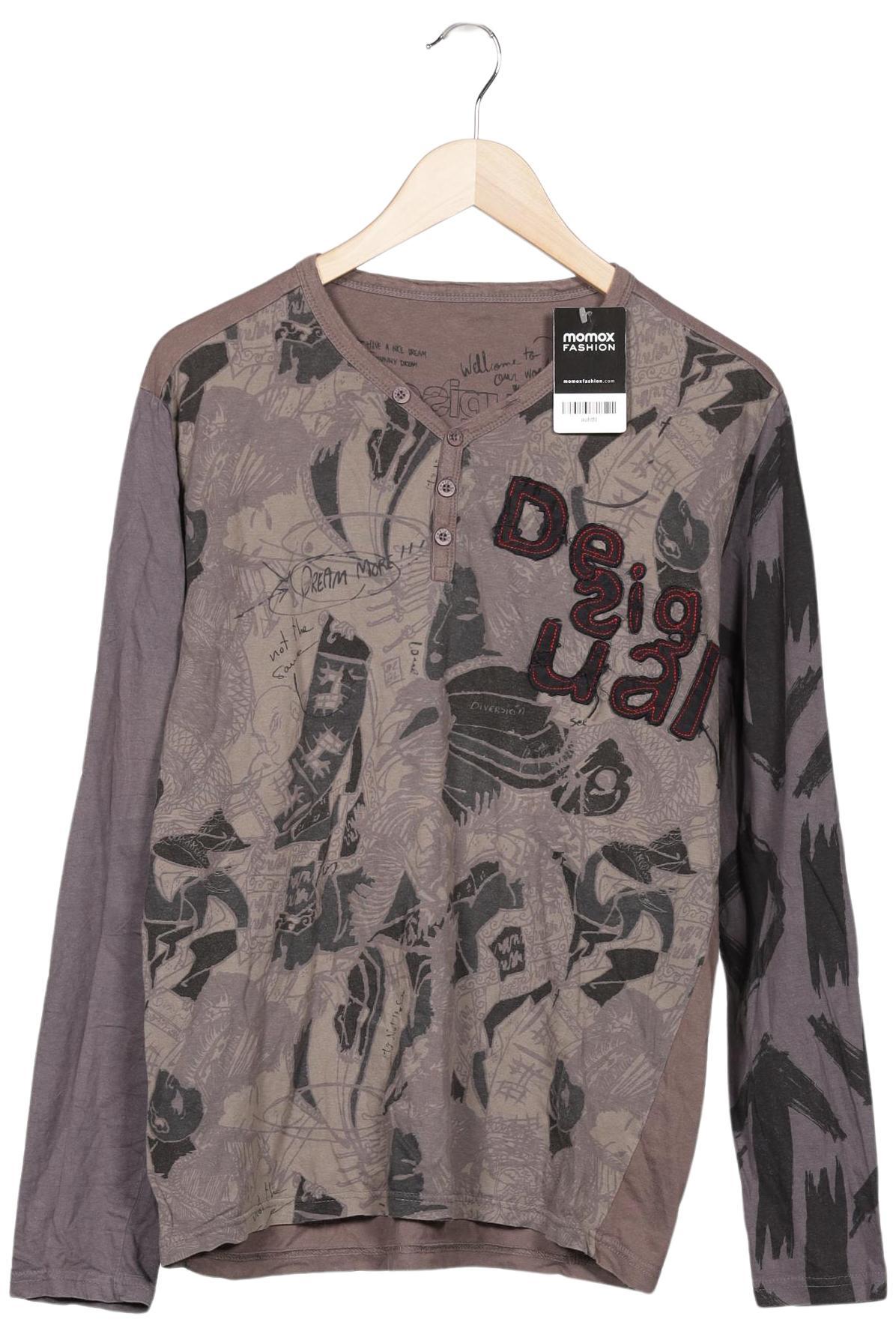 

Desigual Herren Langarmshirt, grau, Gr. 52