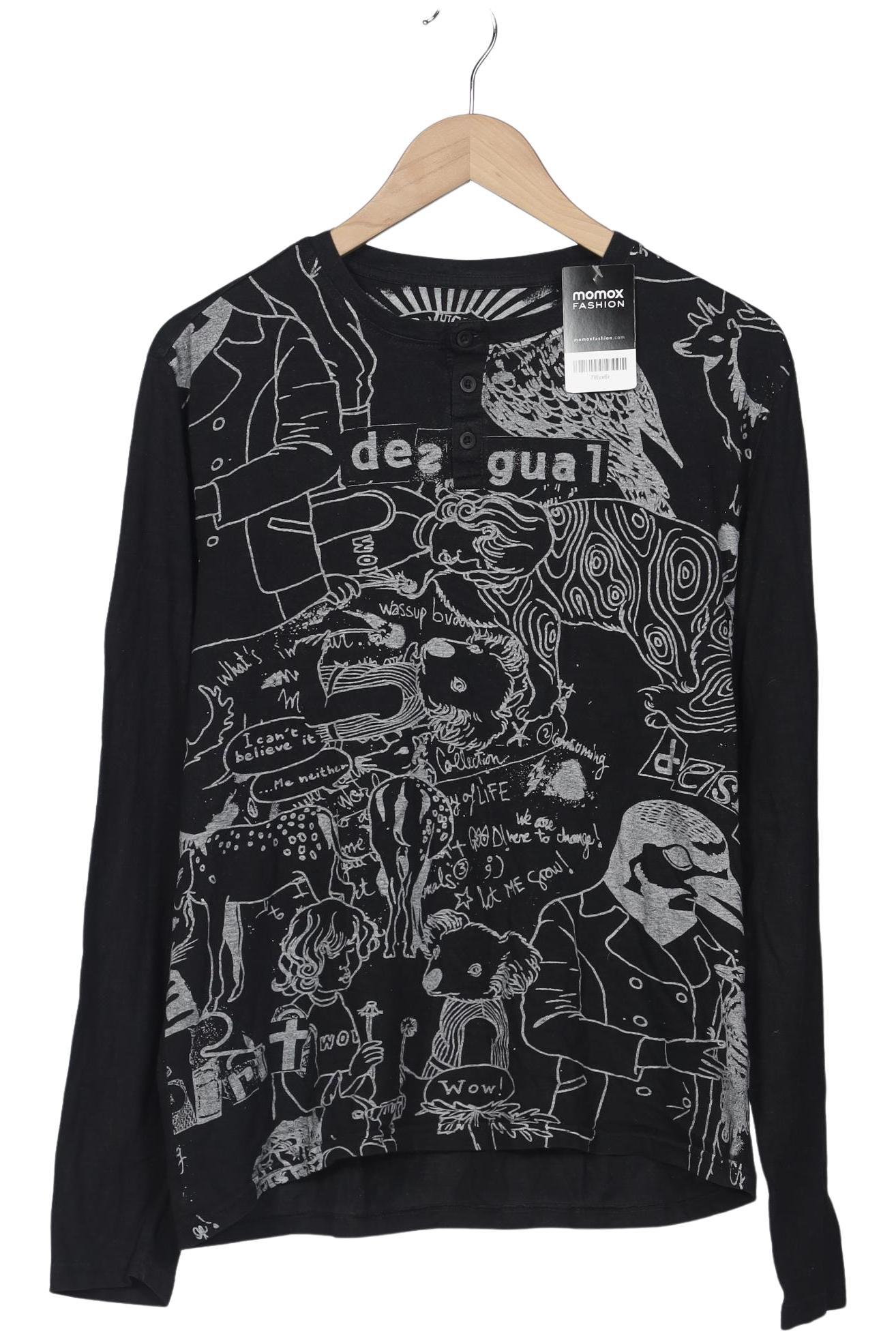 

Desigual Herren Langarmshirt, schwarz, Gr. 54