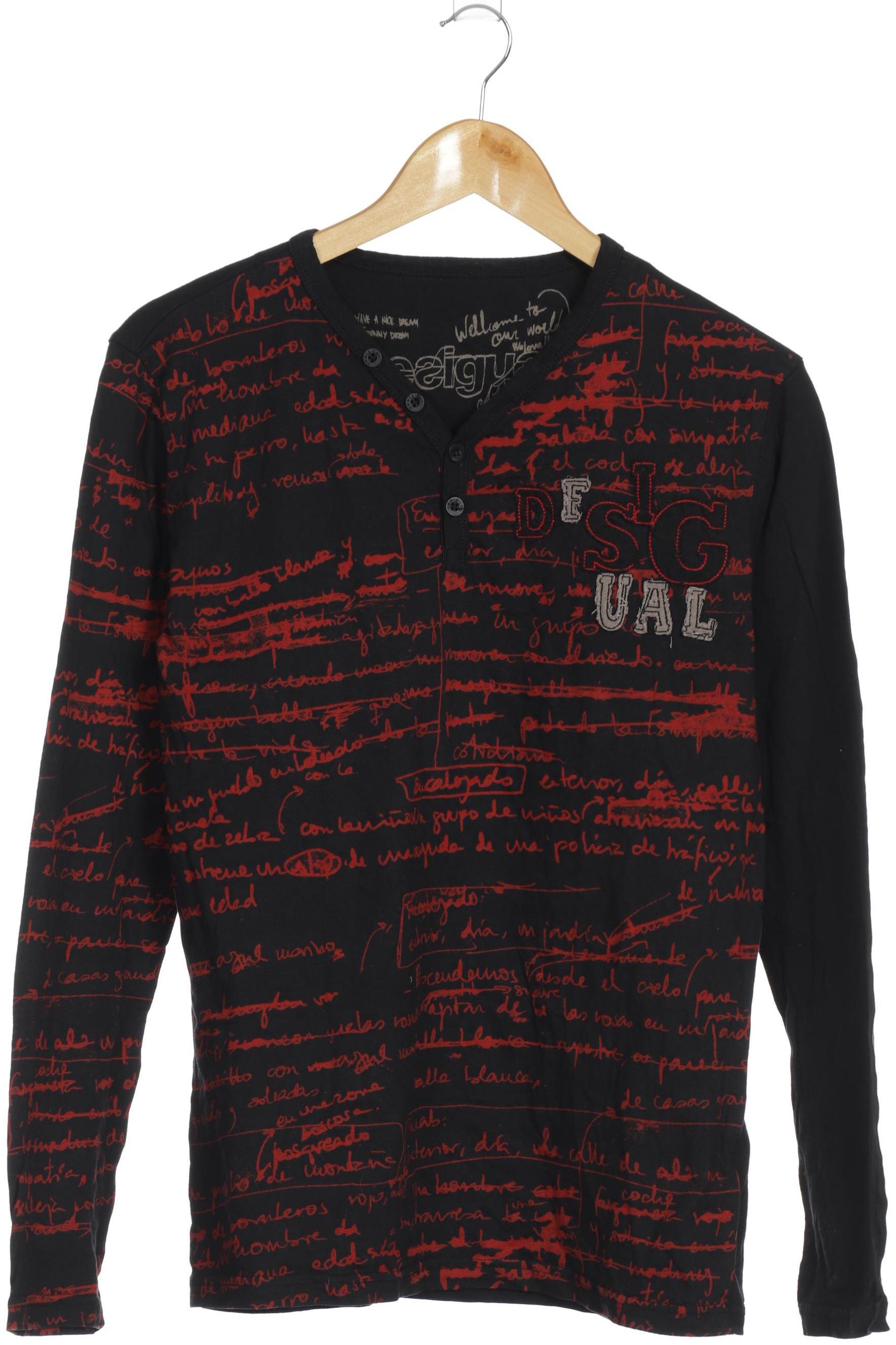 

Desigual Herren Langarmshirt, schwarz, Gr.