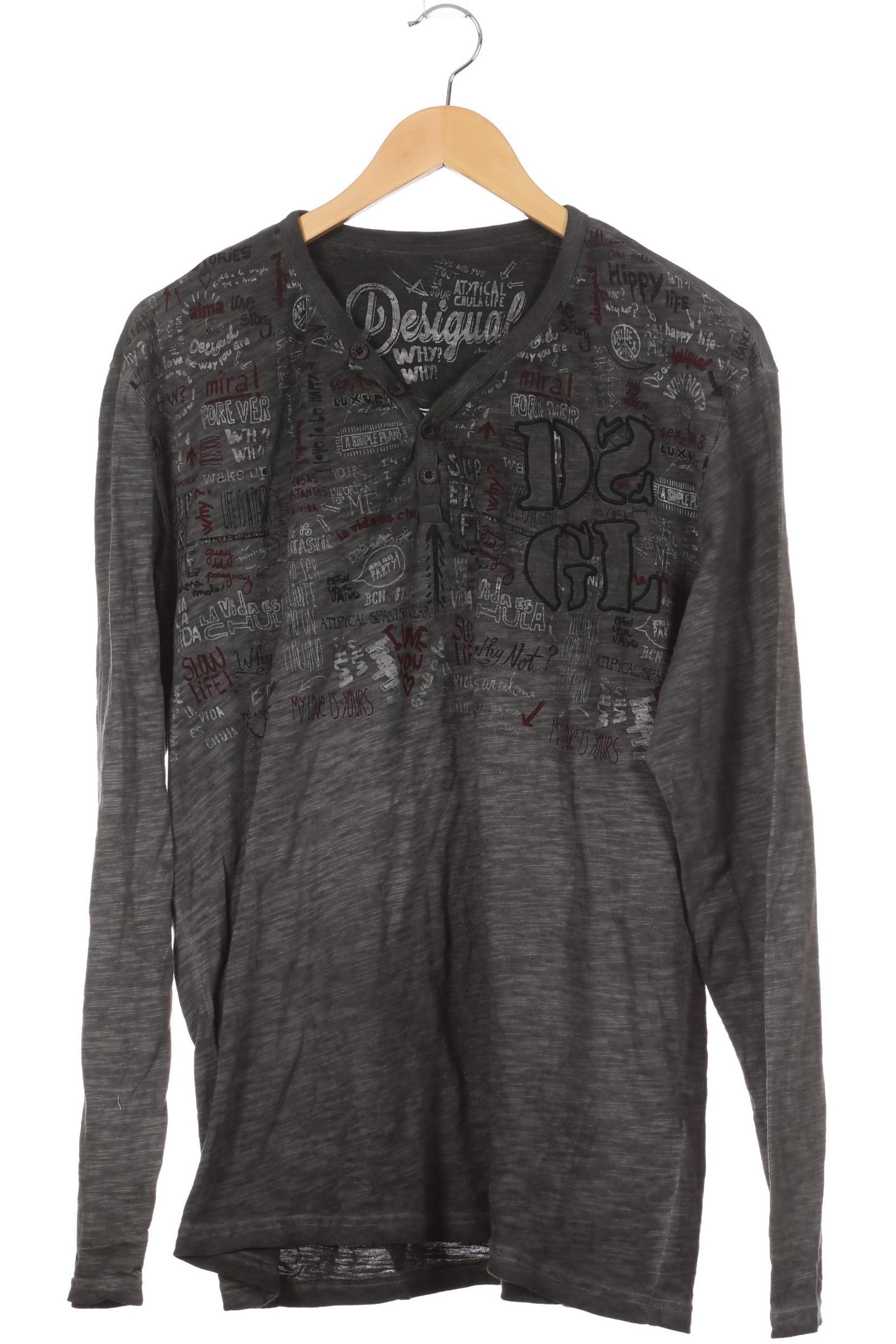 

Desigual Herren Langarmshirt, grau, Gr.
