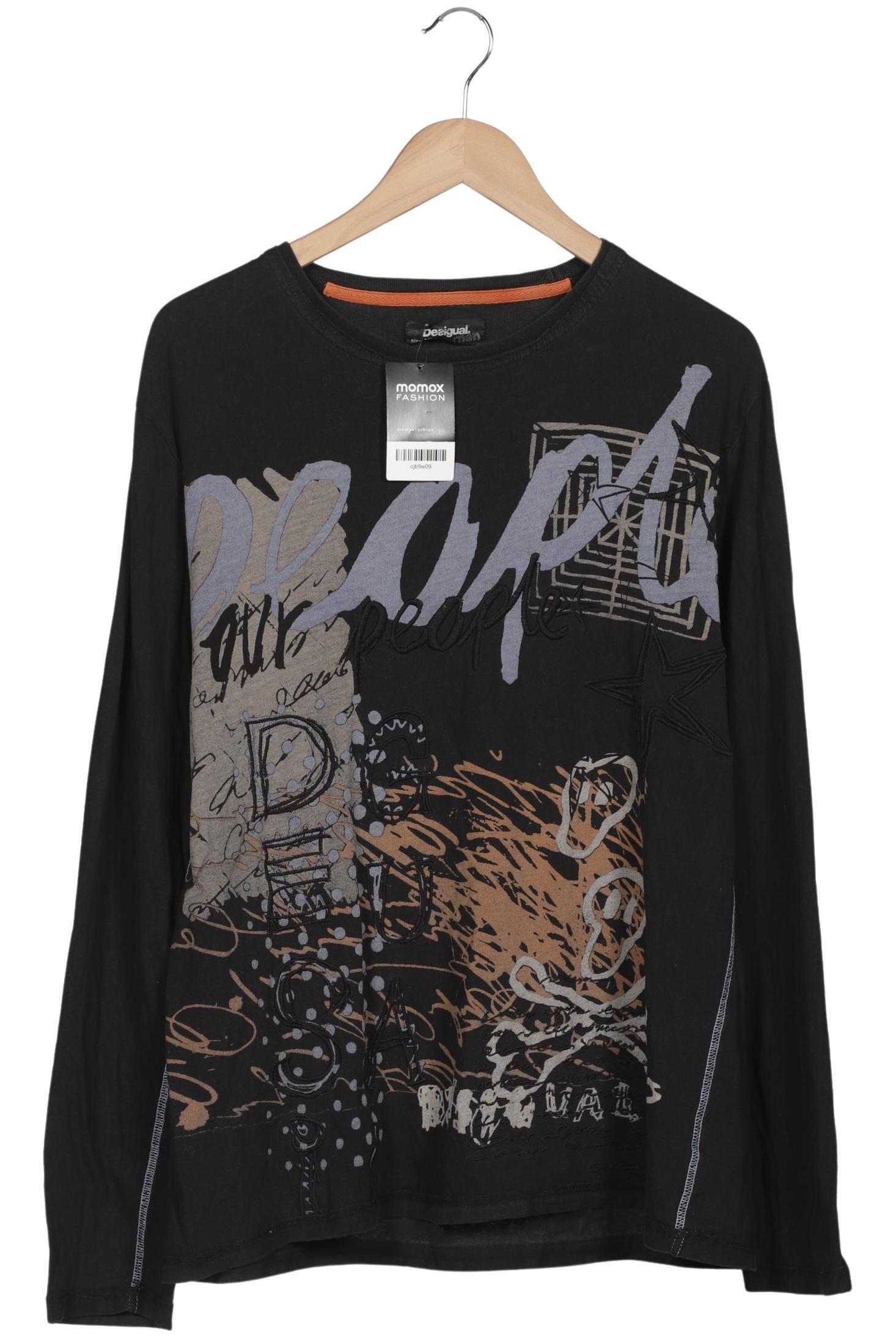 

Desigual Herren Langarmshirt, schwarz, Gr. 54