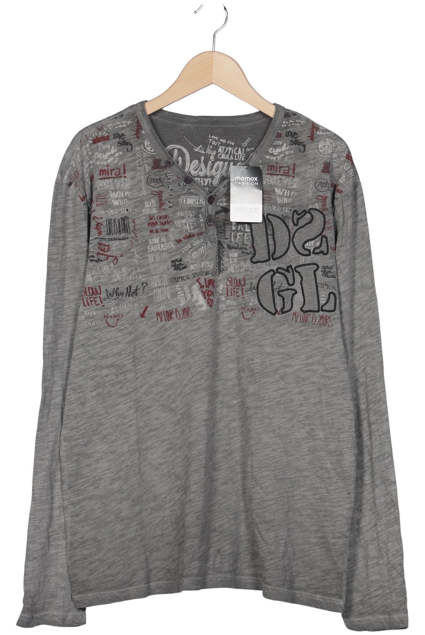 

Desigual Herren Langarmshirt, grau, Gr. 54
