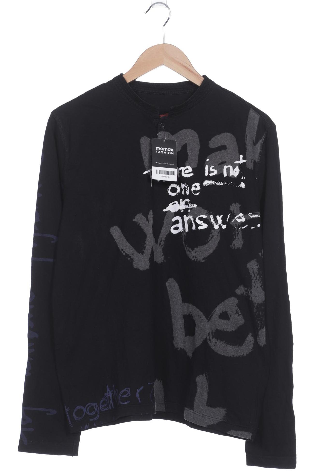 

Desigual Herren Langarmshirt, schwarz, Gr. 52
