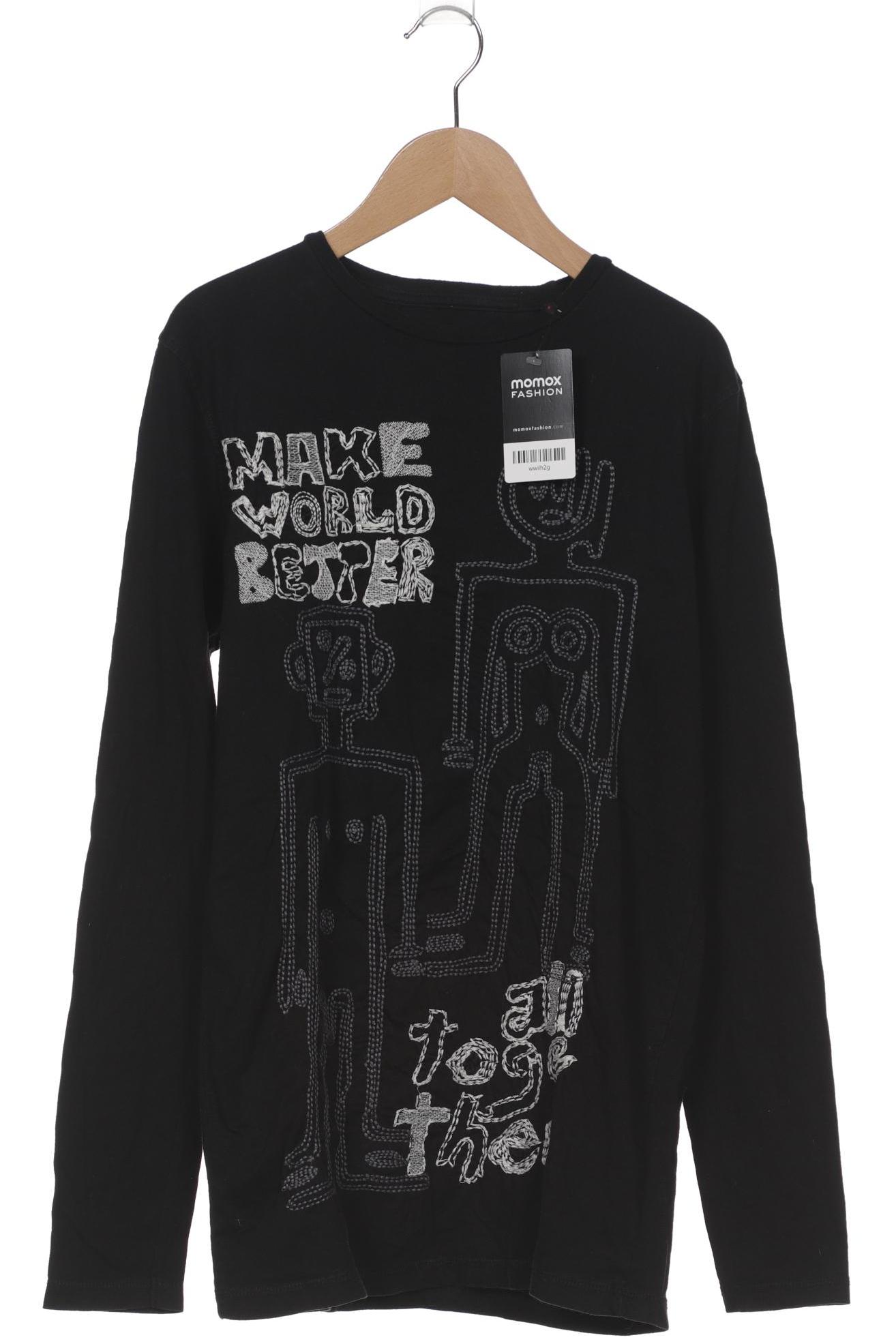 

Desigual Herren Langarmshirt, schwarz, Gr. 46