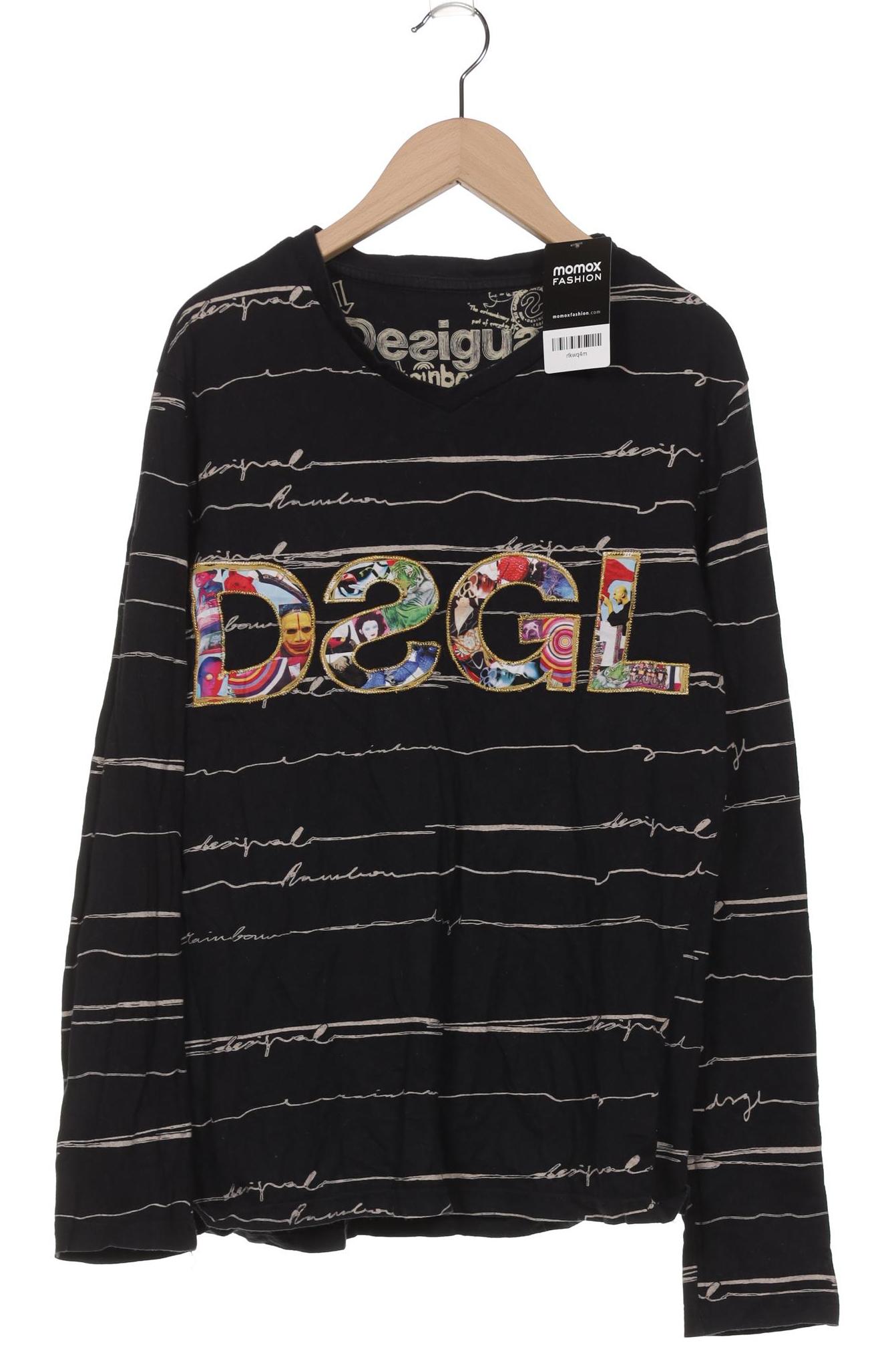 

Desigual Herren Langarmshirt, schwarz, Gr. 46