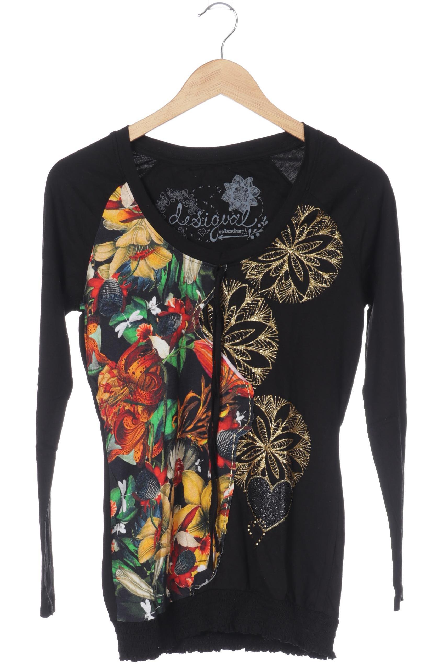 

Desigual Damen Langarmshirt, schwarz, Gr.