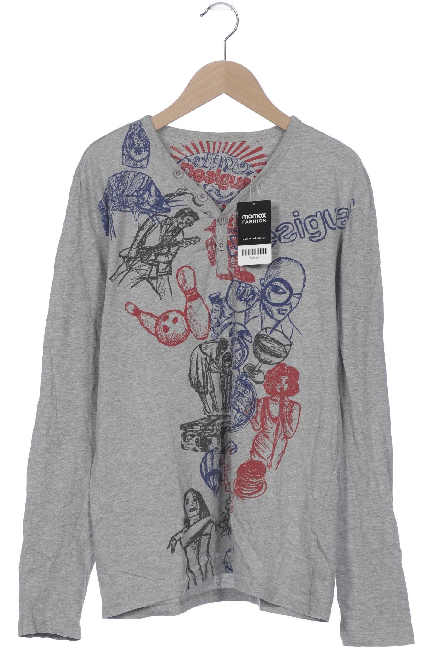 

Desigual Herren Langarmshirt, grau, Gr. 52