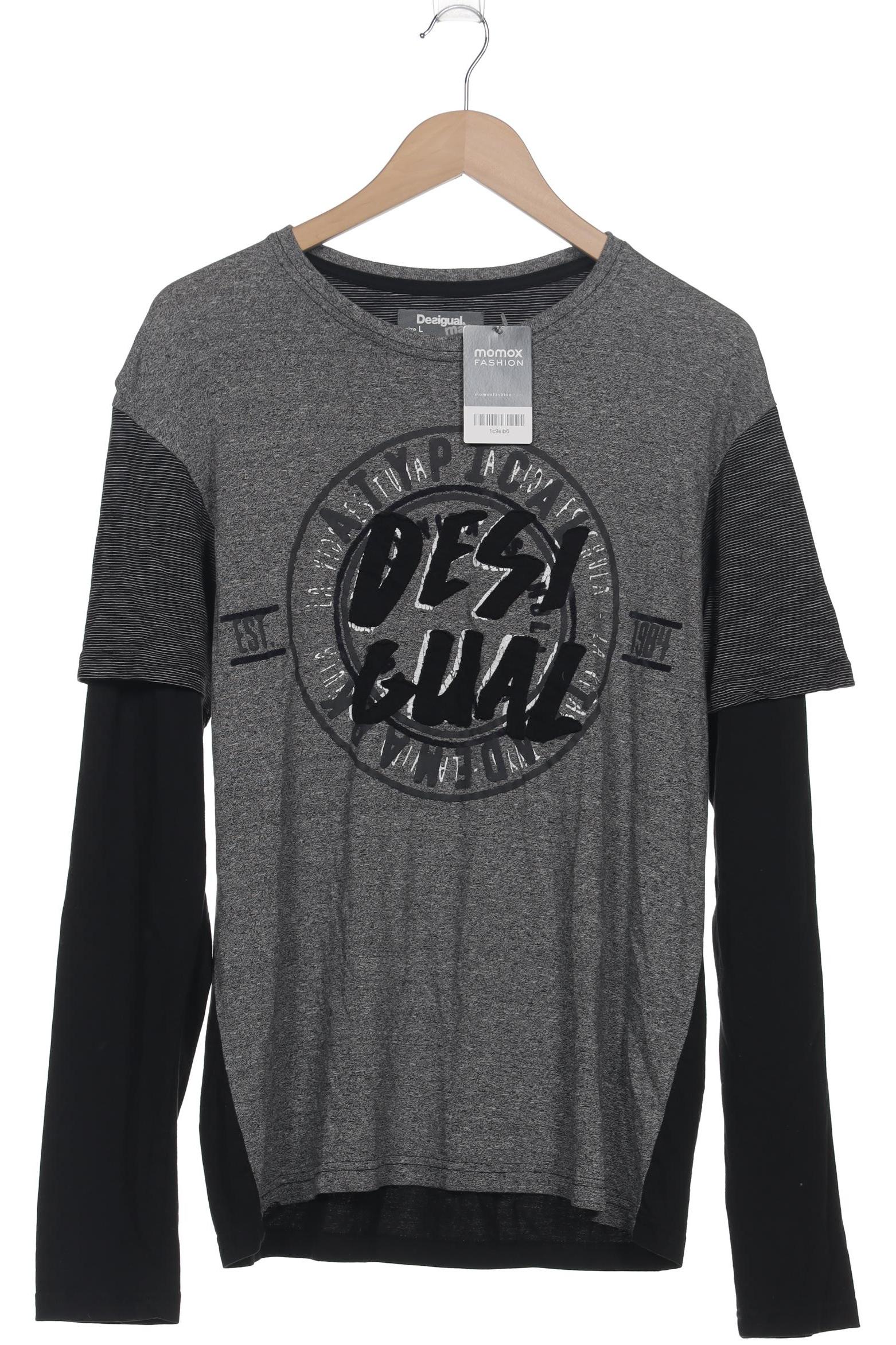 

Desigual Herren Langarmshirt, grau, Gr. 52