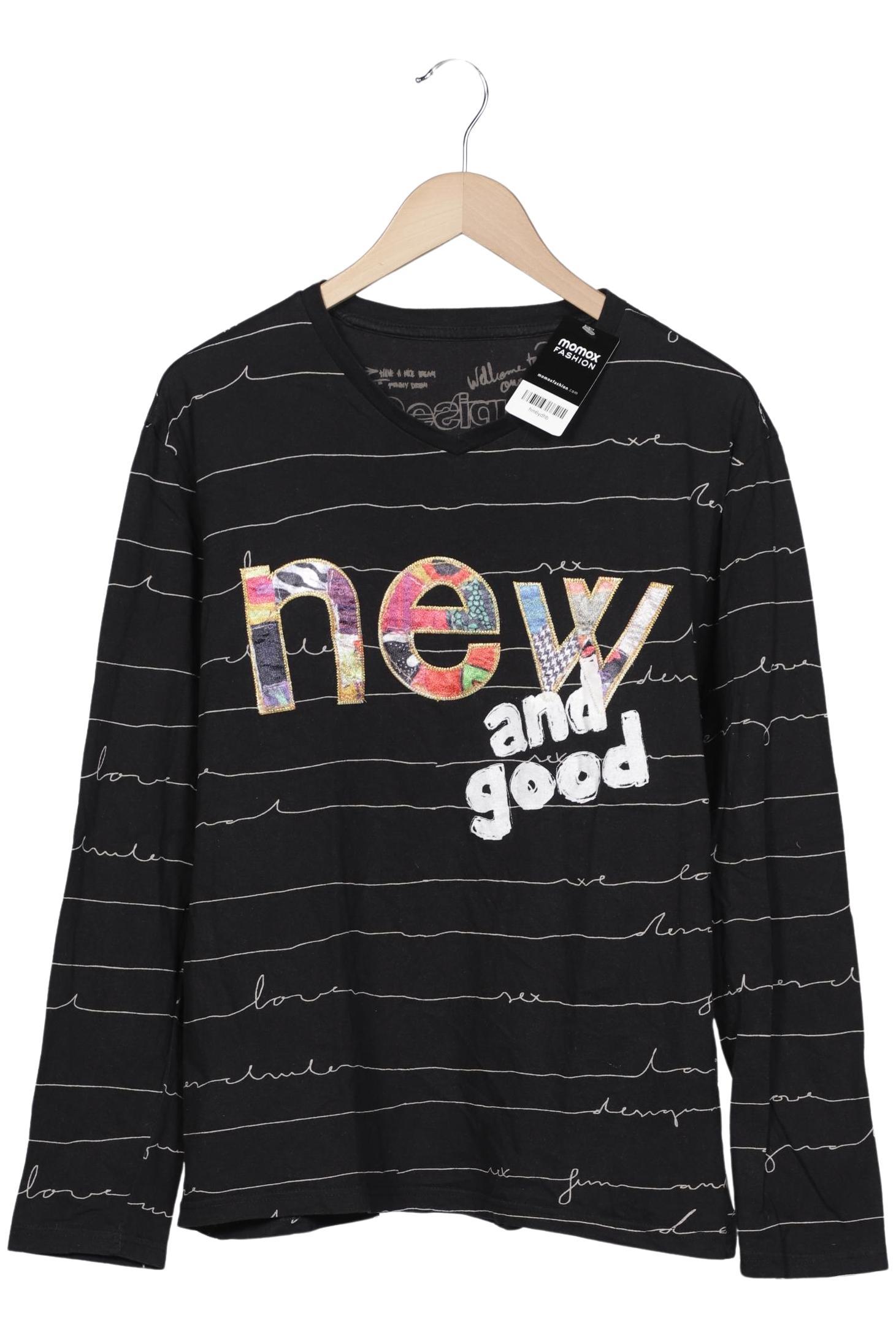 

Desigual Herren Langarmshirt, schwarz, Gr. 54