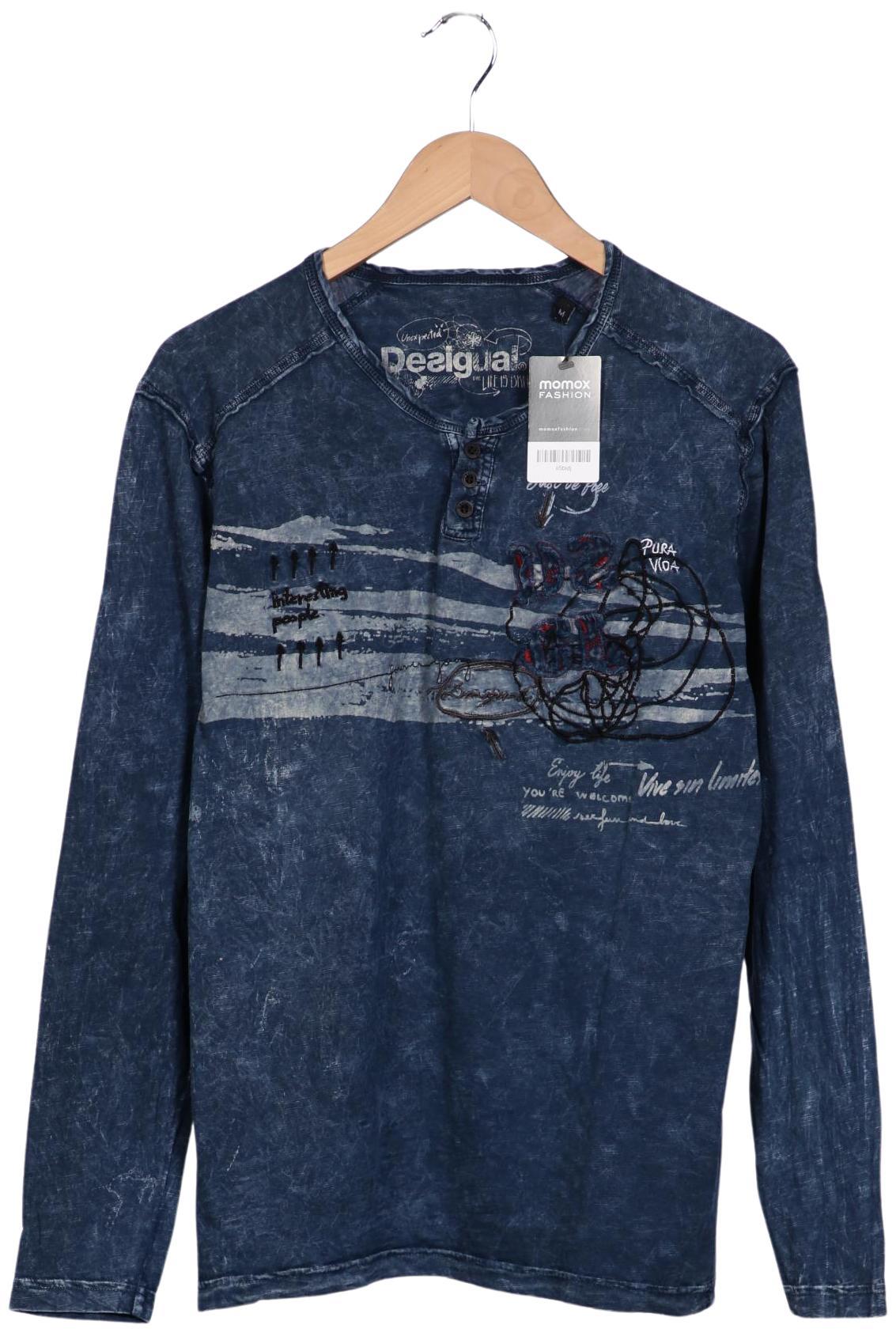 

Desigual Herren Langarmshirt, marineblau, Gr. 48