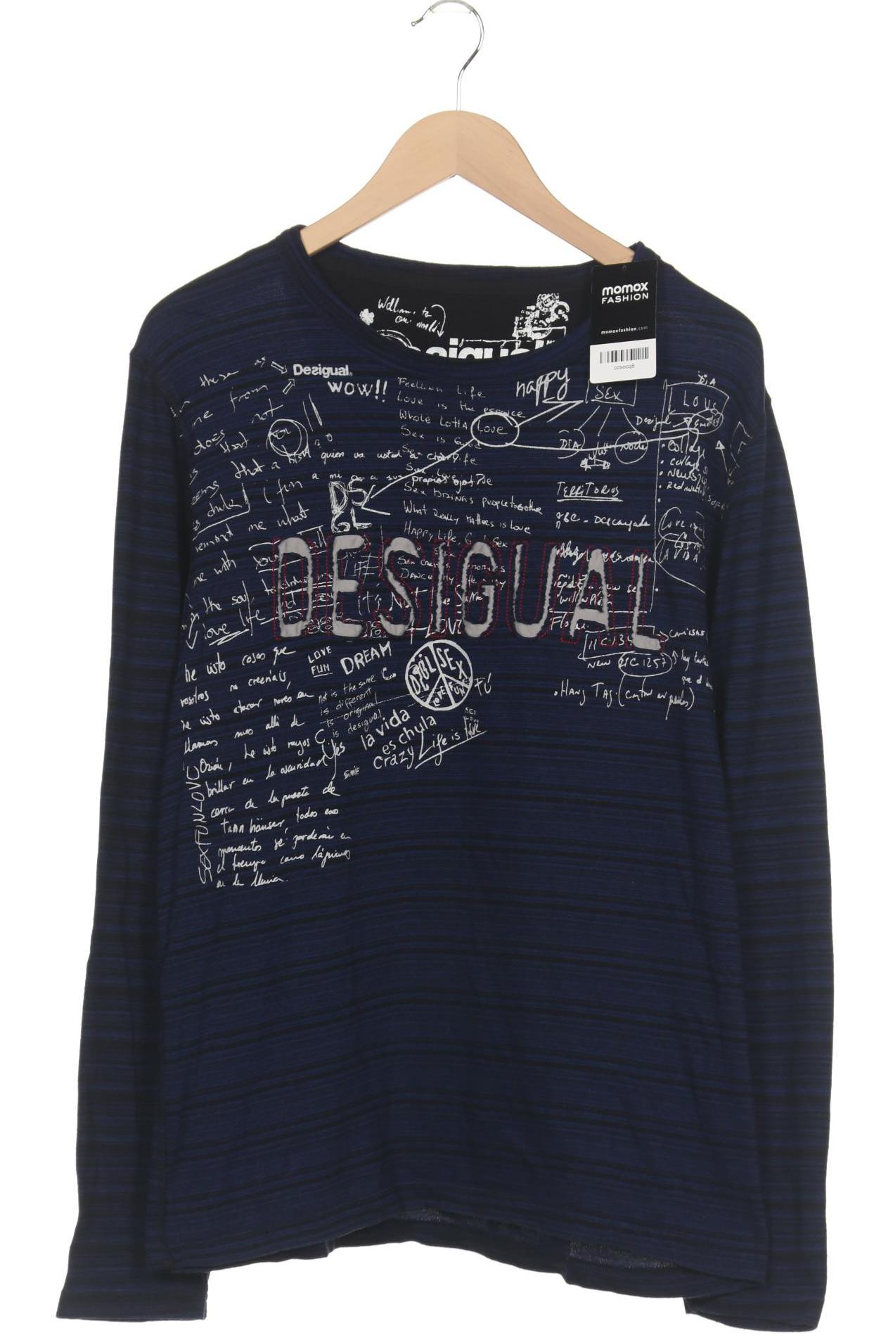 

Desigual Herren Langarmshirt, marineblau, Gr. 52