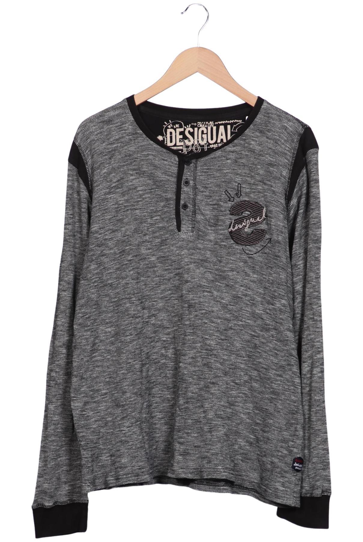 

Desigual Herren Langarmshirt, grau, Gr. 48