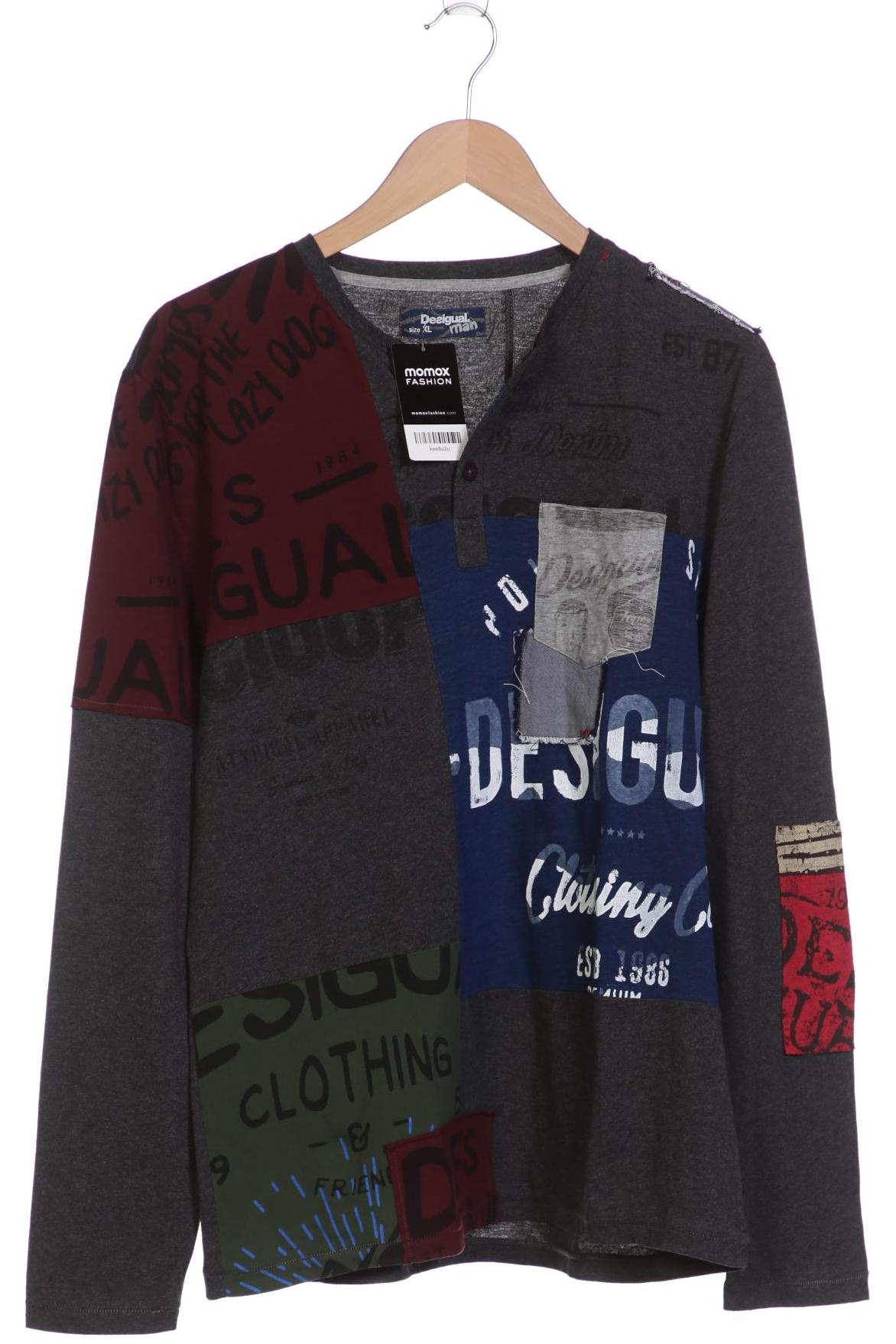 

Desigual Herren Langarmshirt, grau, Gr. 54