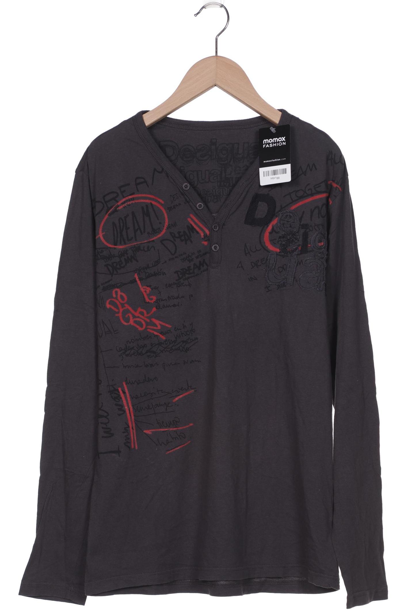 

Desigual Herren Langarmshirt, grau, Gr. 48