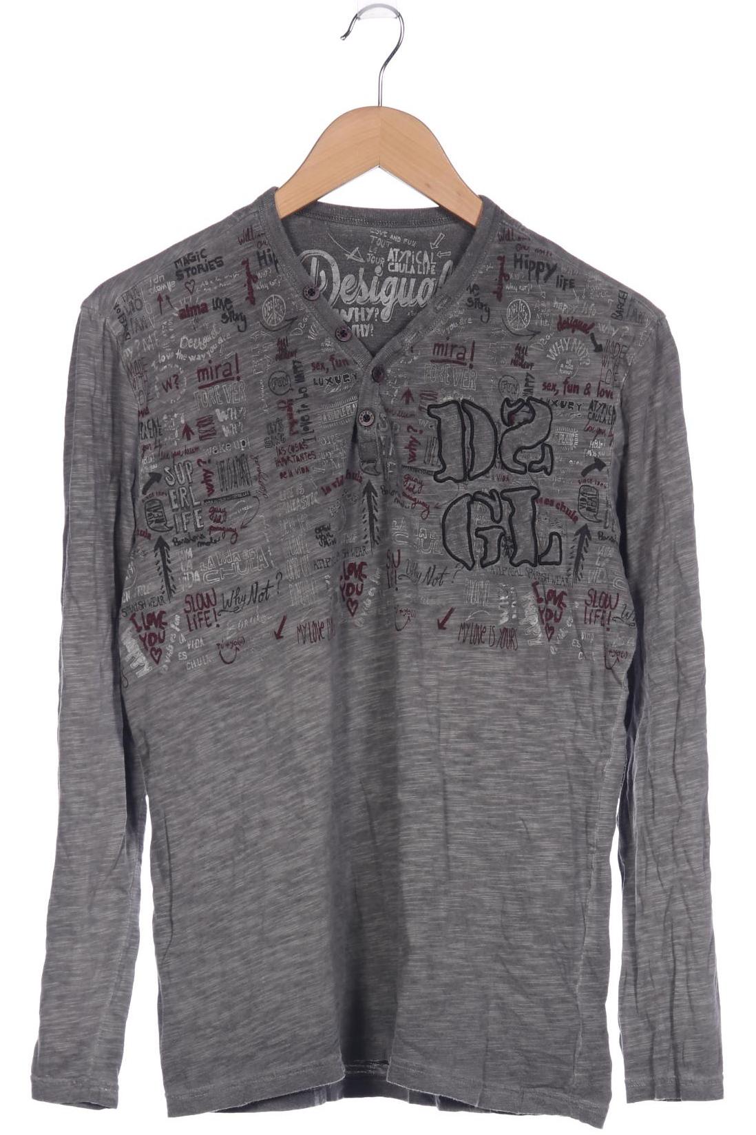 

Desigual Herren Langarmshirt, grau, Gr. 48