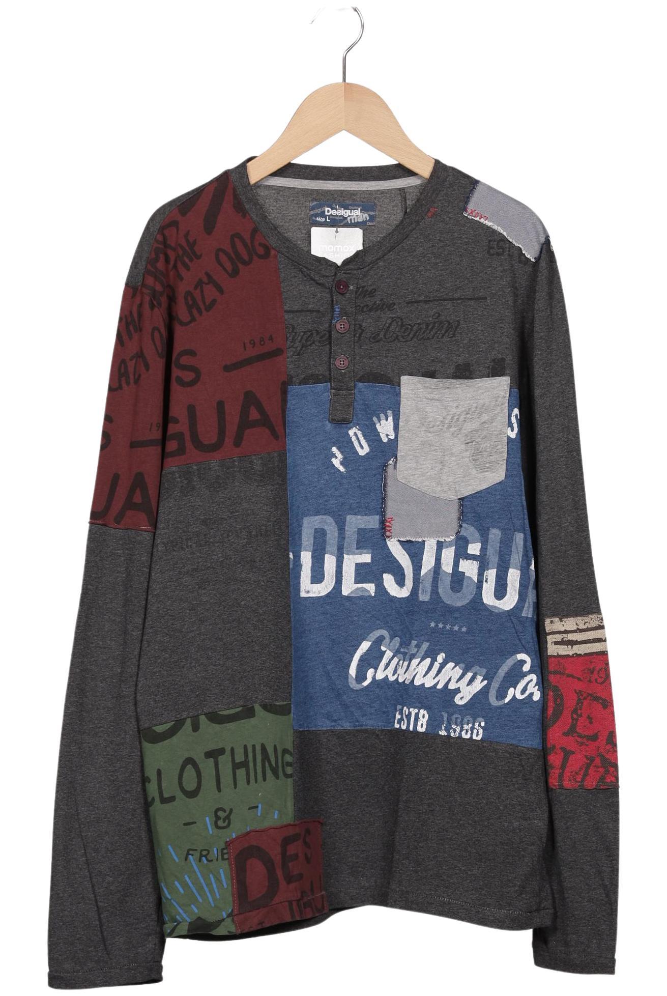 

Desigual Herren Langarmshirt, grau, Gr. 52