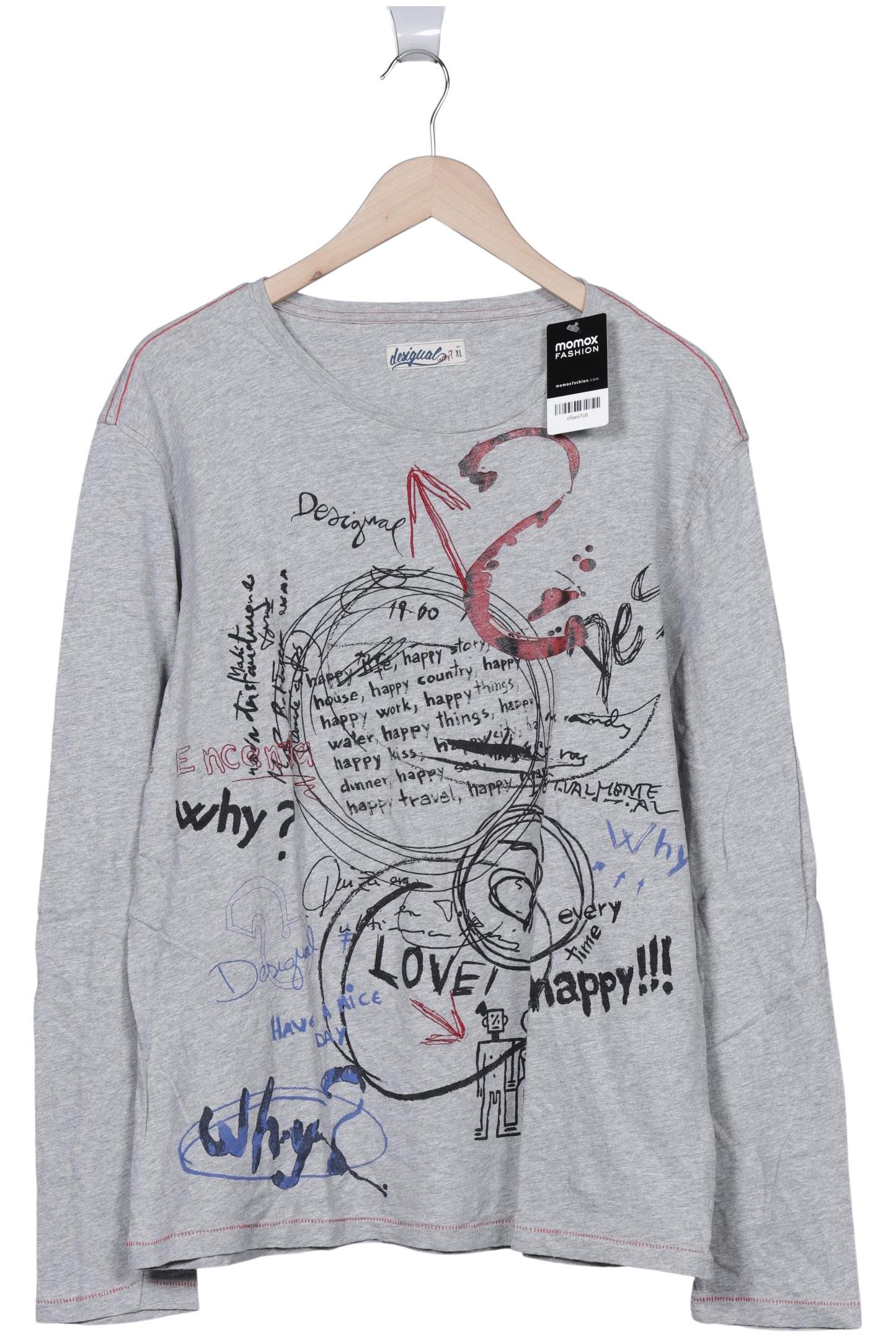 

Desigual Herren Langarmshirt, grau, Gr. 54