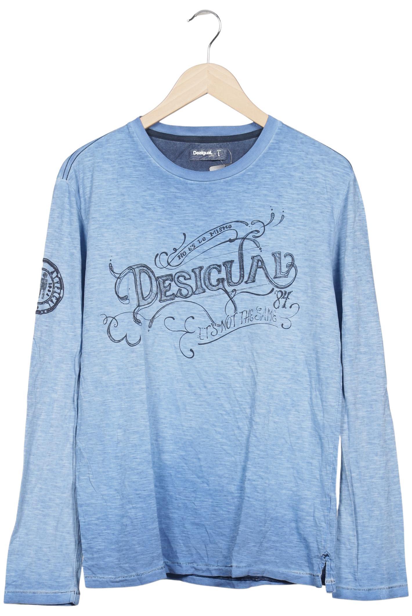 

Desigual Herren Langarmshirt, hellblau, Gr. 52