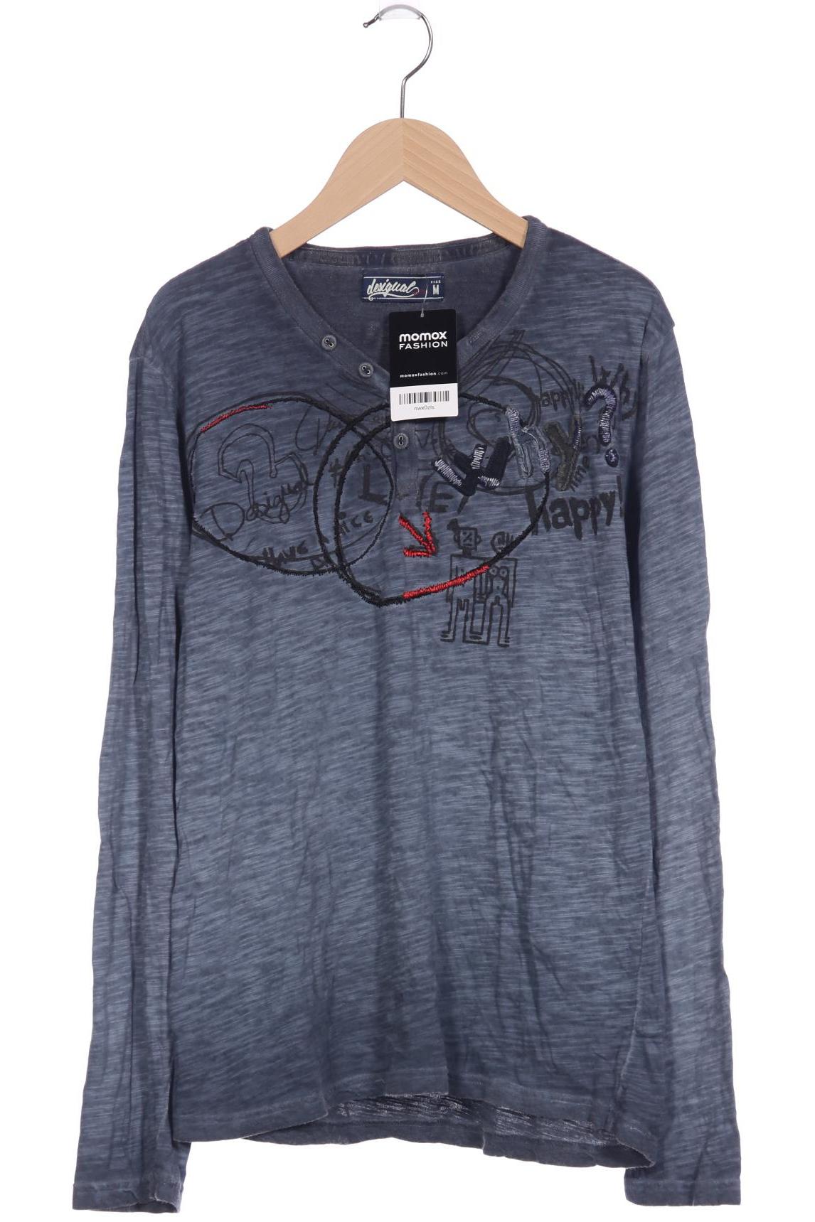 

Desigual Herren Langarmshirt, blau, Gr. 48
