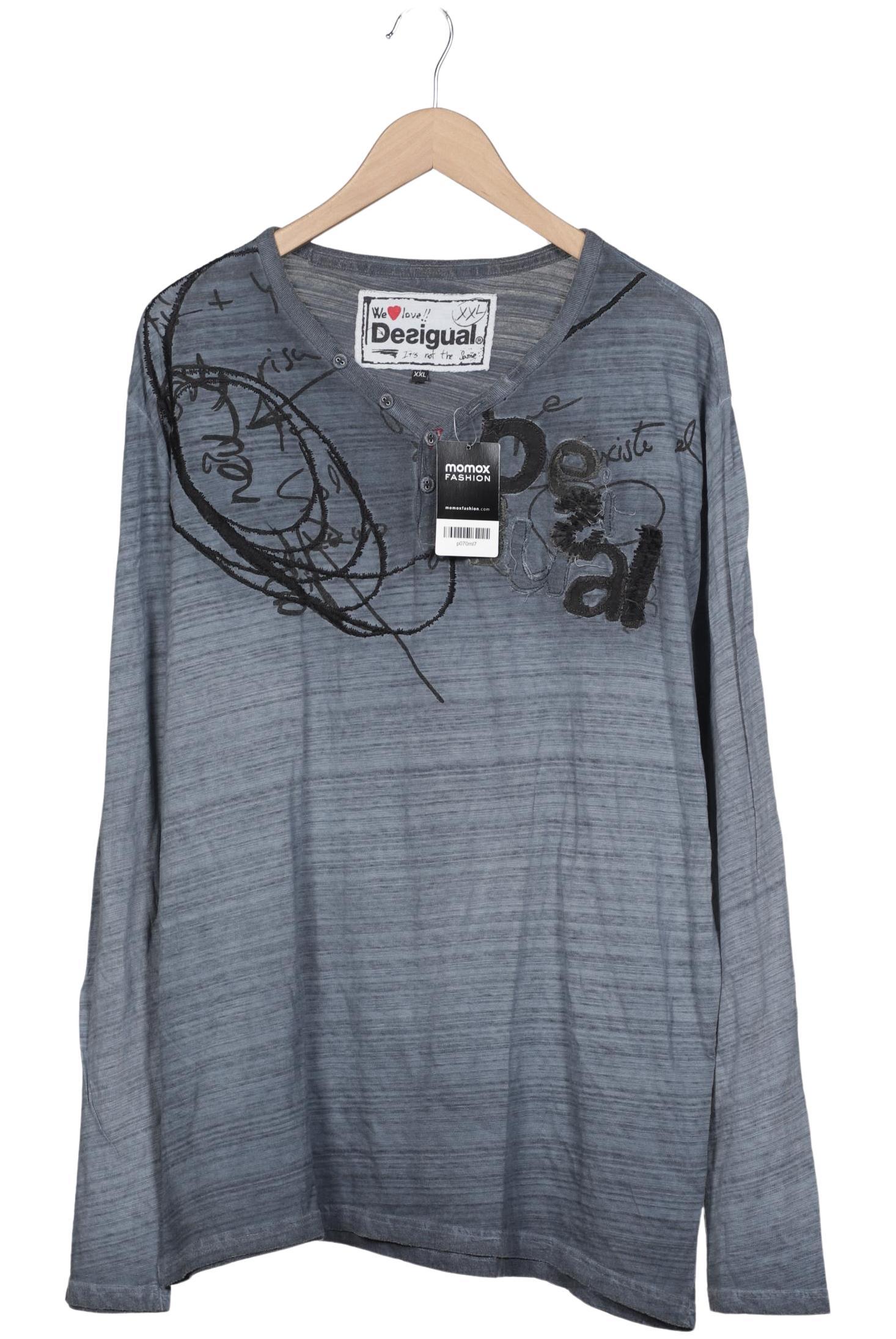 

Desigual Herren Langarmshirt, grau, Gr. 56