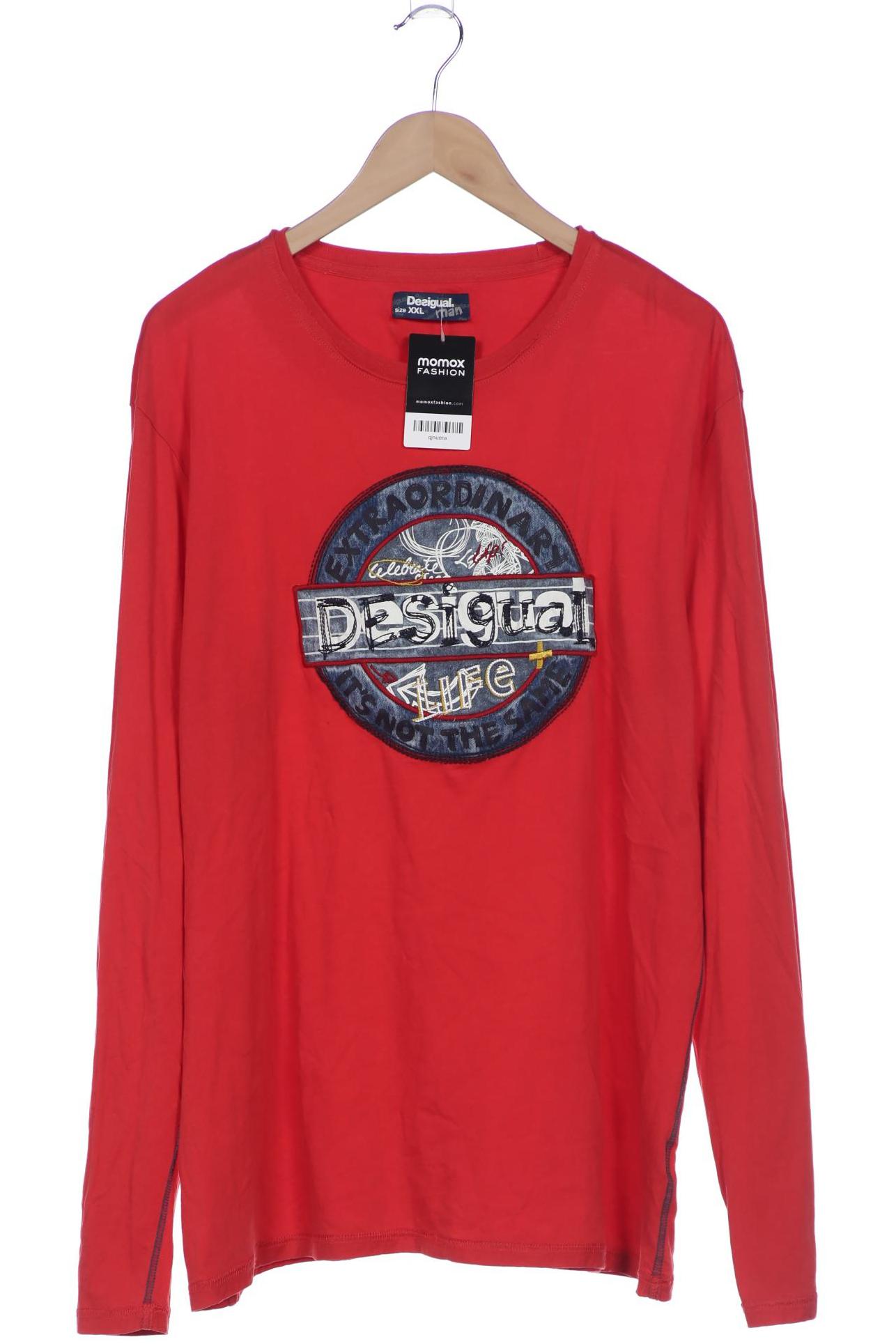 

Desigual Herren Langarmshirt, rot, Gr. 56