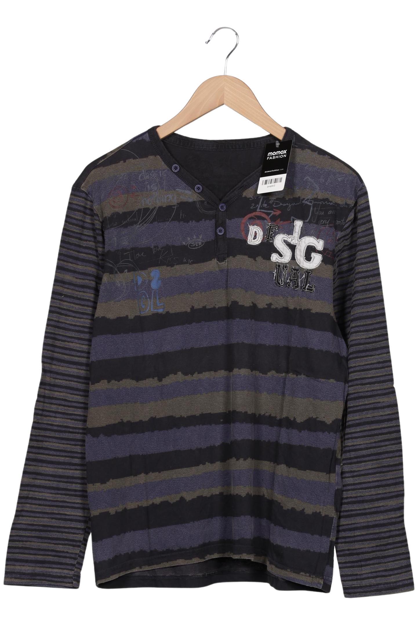 

Desigual Herren Langarmshirt, flieder, Gr. 52