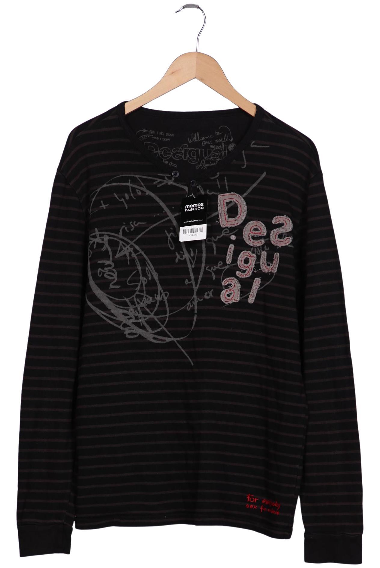 

Desigual Herren Langarmshirt, schwarz, Gr. 54