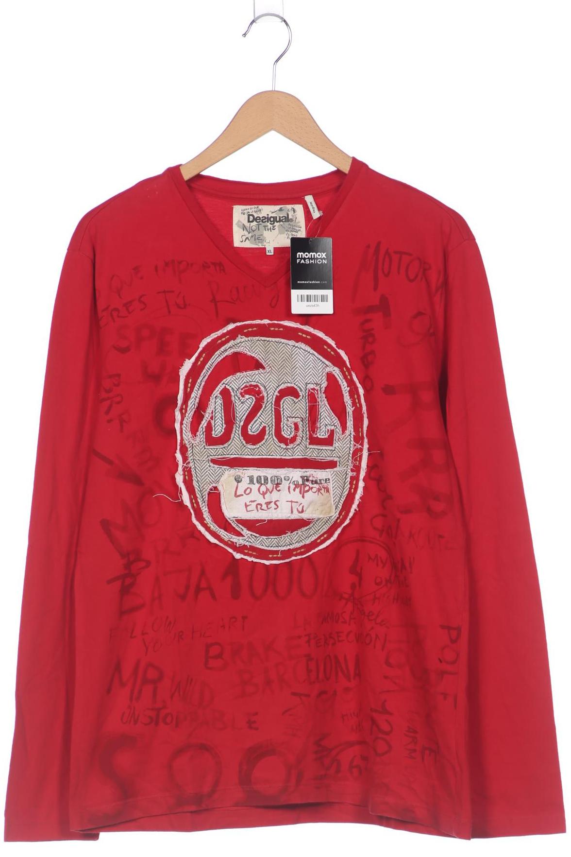 

Desigual Herren Langarmshirt, rot, Gr. 54