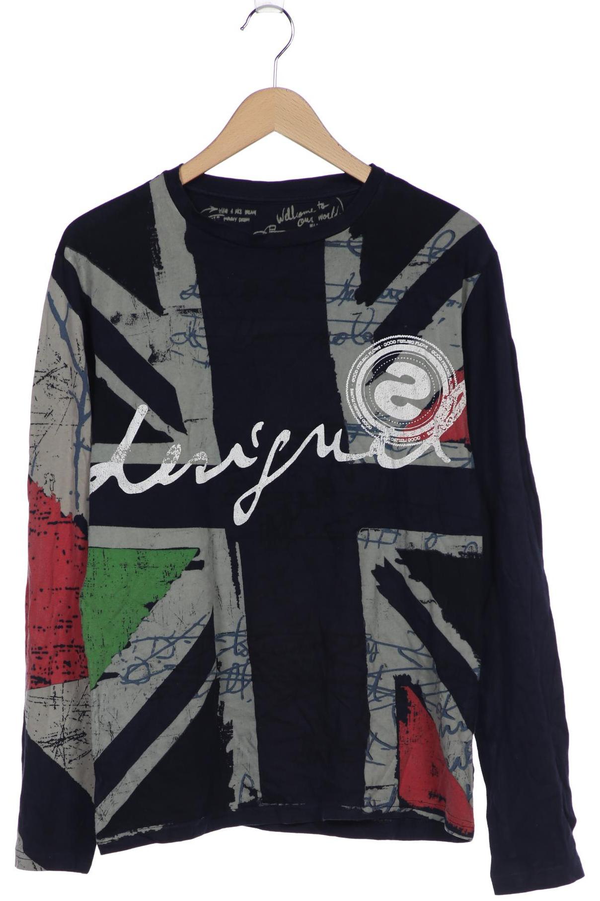 

Desigual Herren Langarmshirt, marineblau, Gr. 48