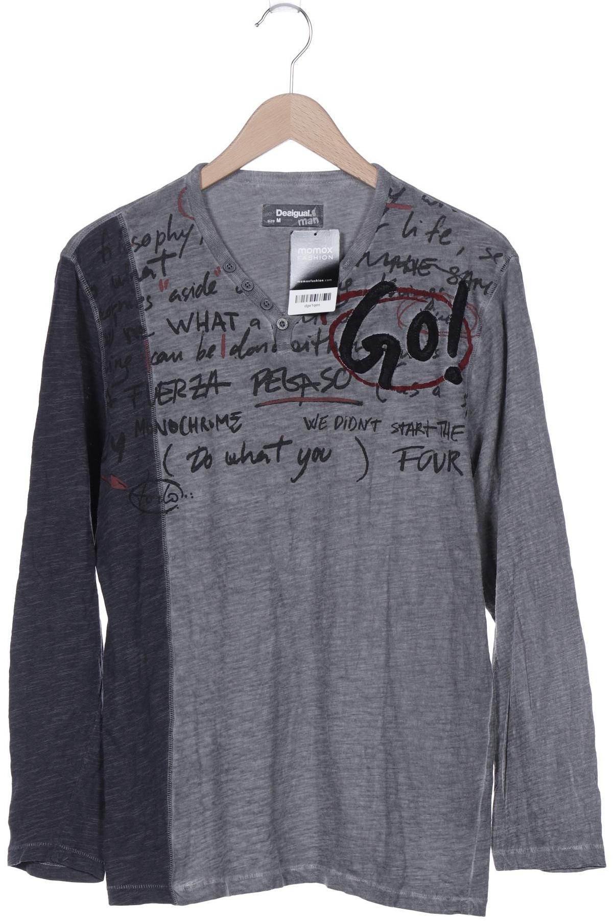 

Desigual Herren Langarmshirt, grau, Gr. 48