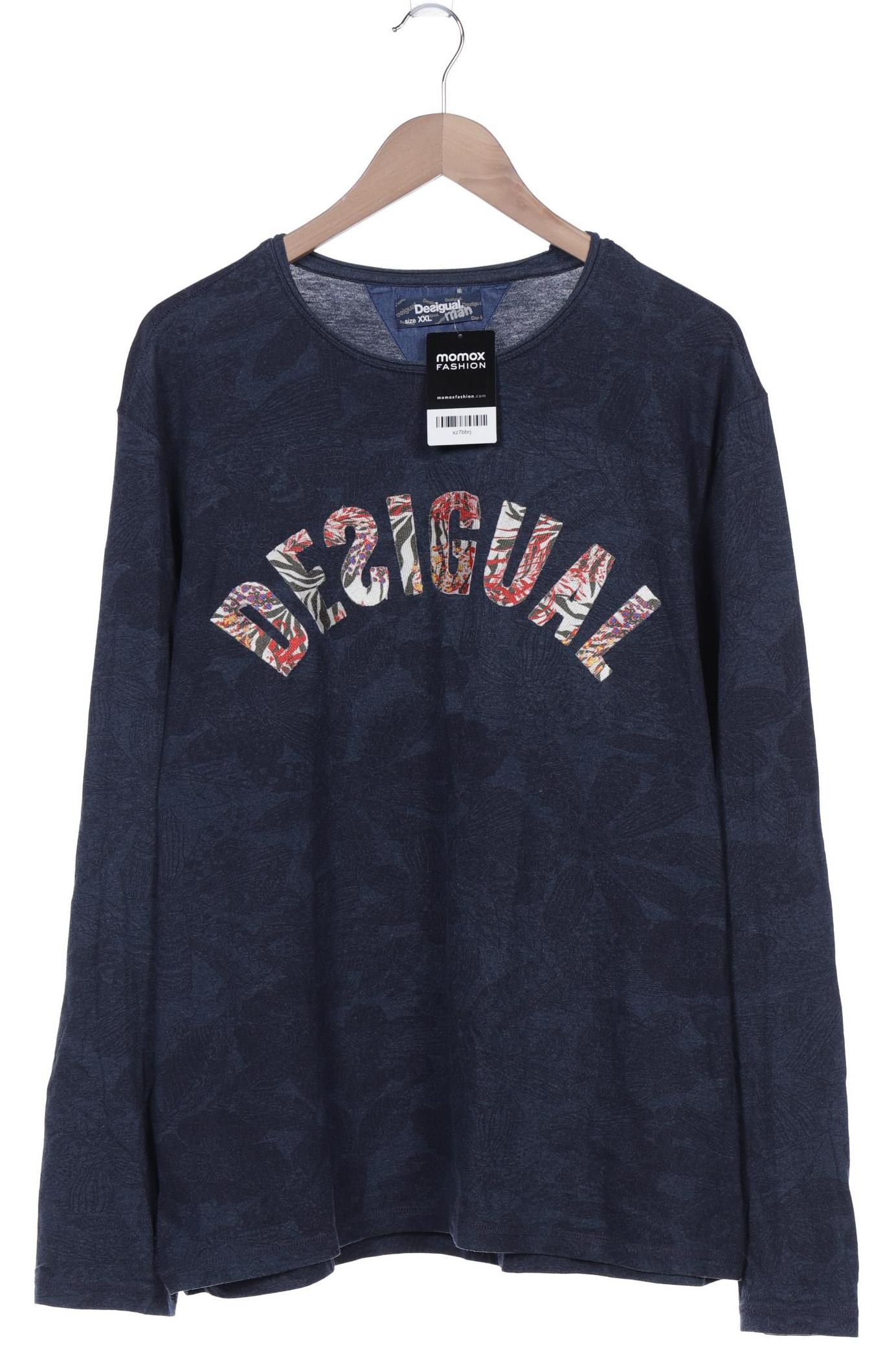 

Desigual Herren Langarmshirt, marineblau, Gr. 56