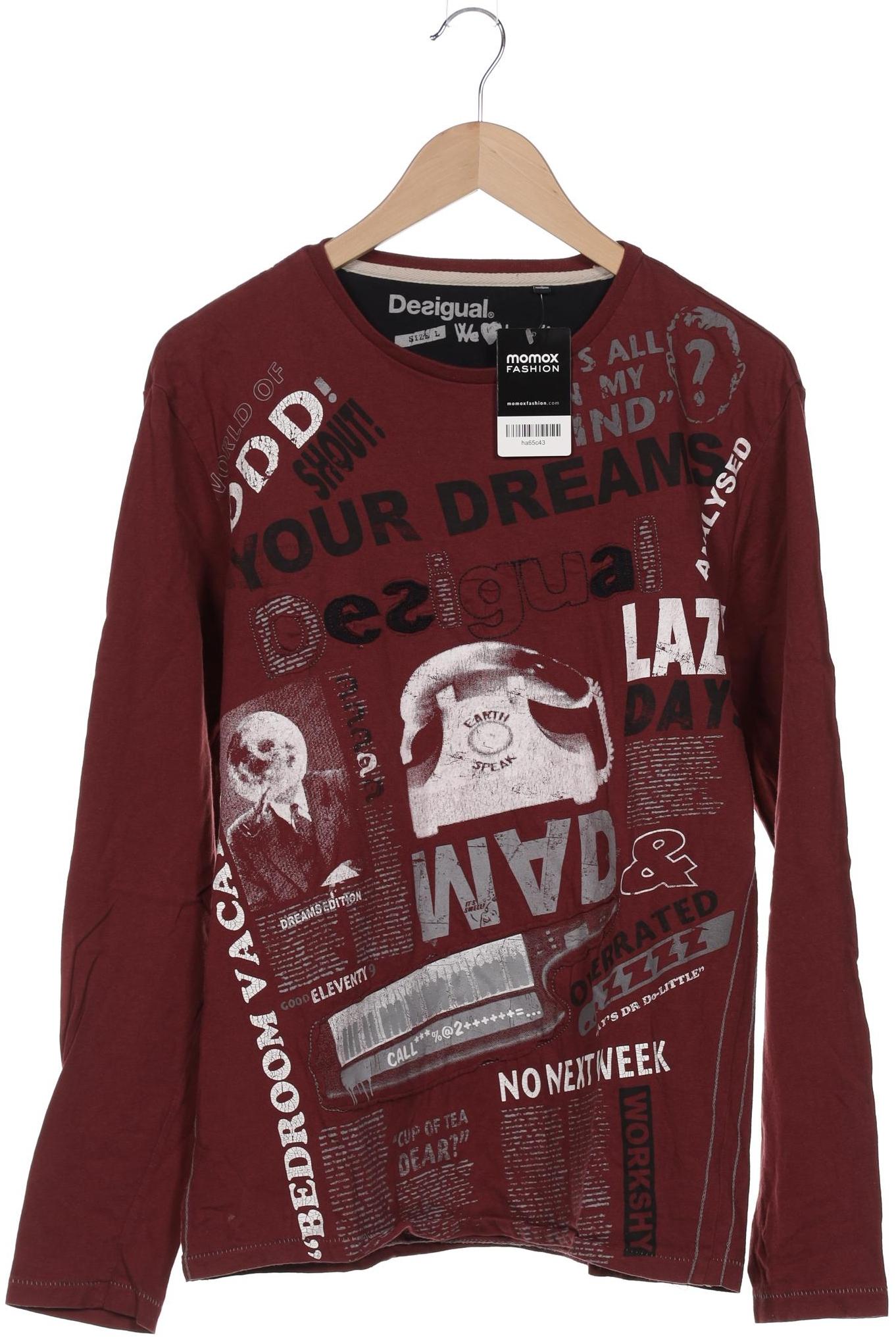 Thumbnail - Desigual Herren Langarmshirt, bordeaux, Gr. 52
