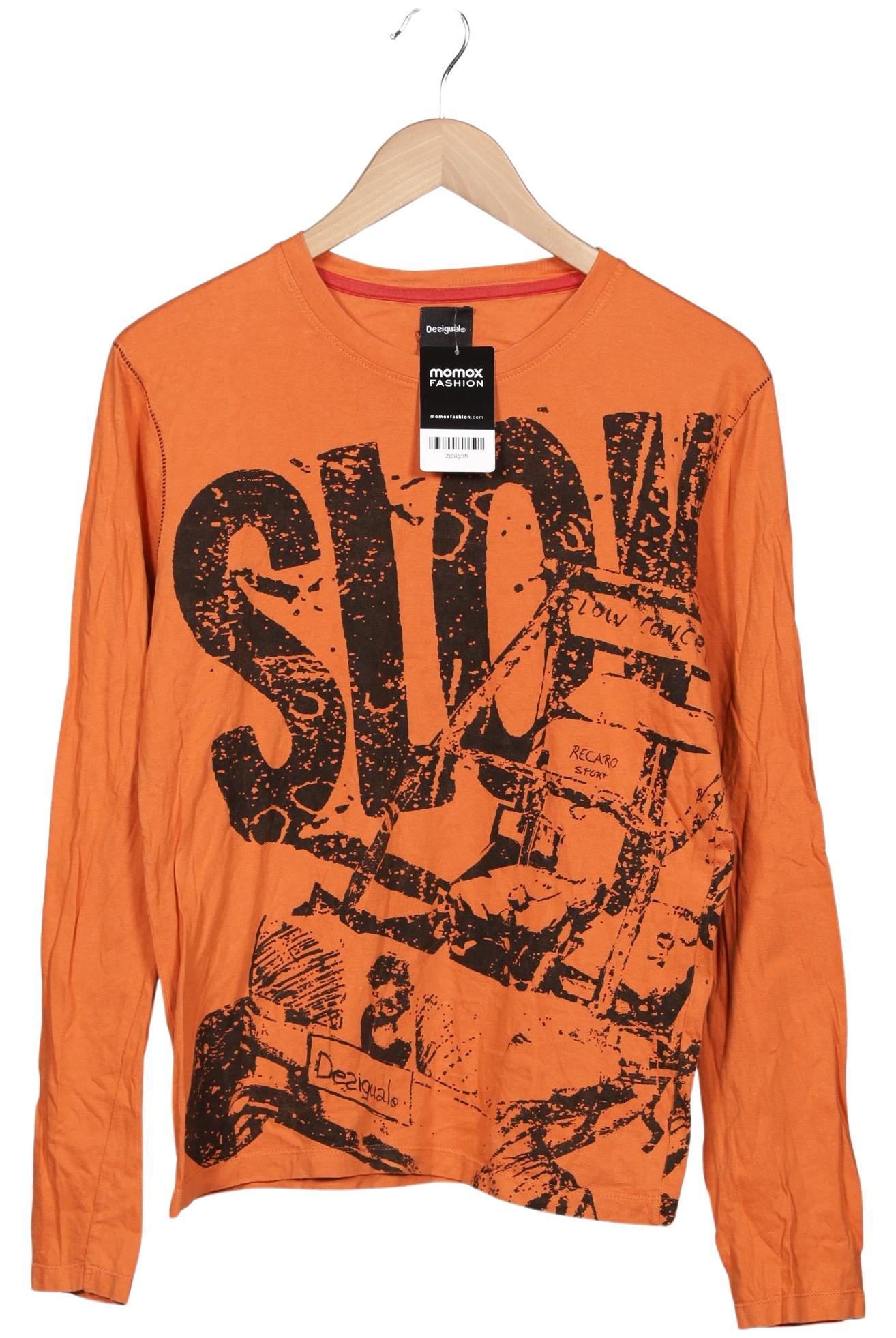 

Desigual Herren Langarmshirt, orange, Gr. 46