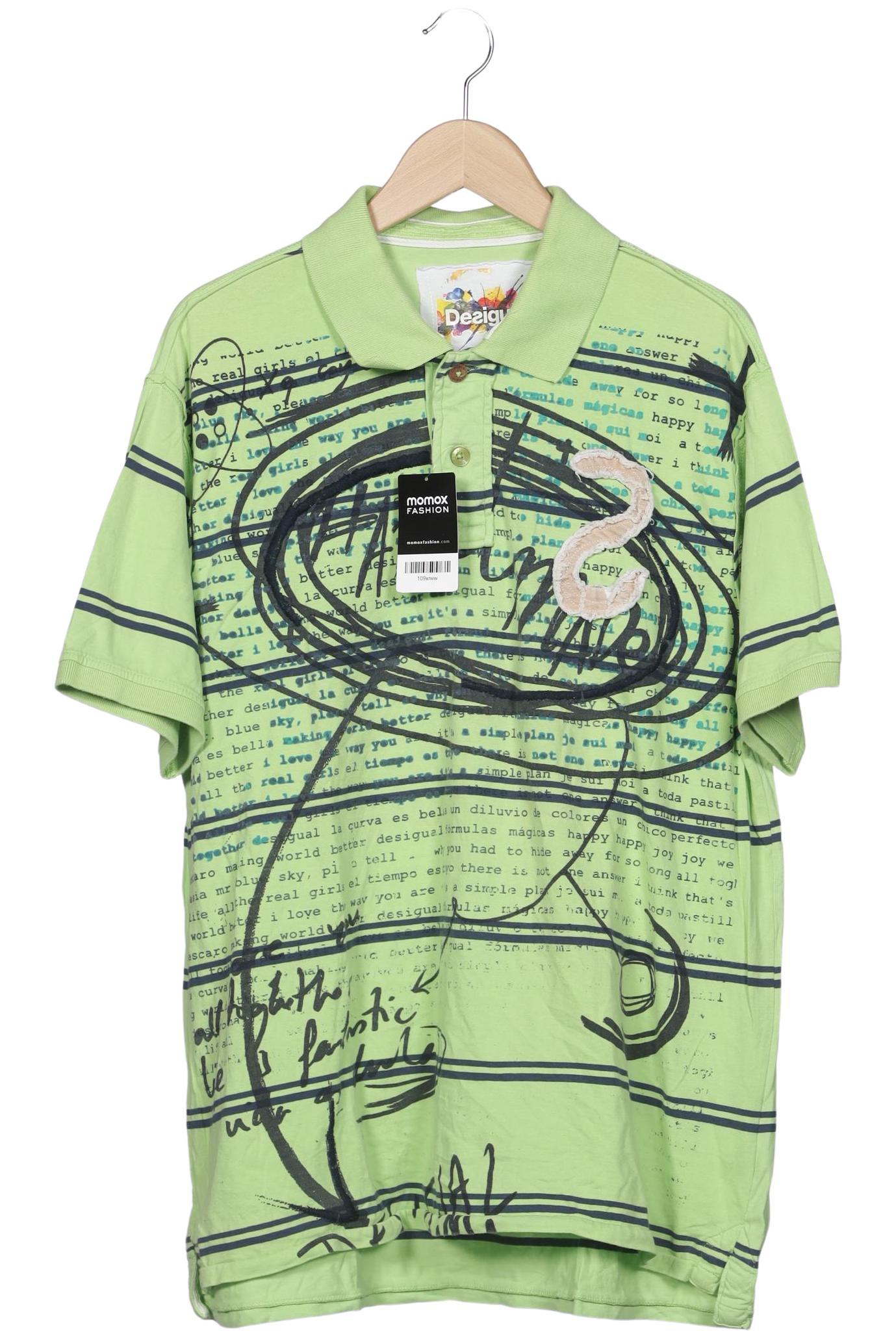 

Desigual Herren Poloshirt, hellgrün, Gr. 56
