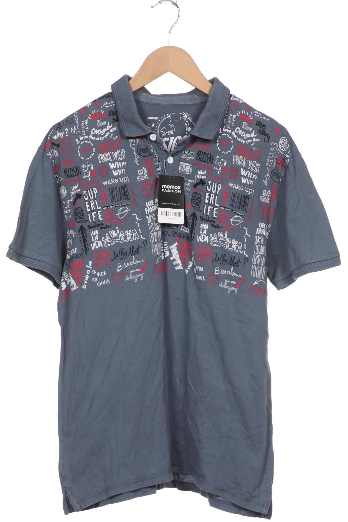 

Desigual Herren Poloshirt, blau, Gr. 52