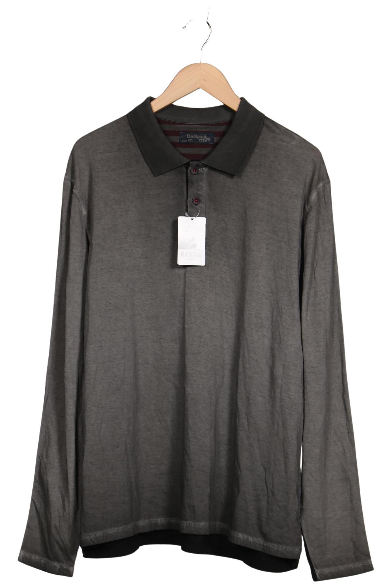 

Desigual Herren Poloshirt, grau, Gr. 56