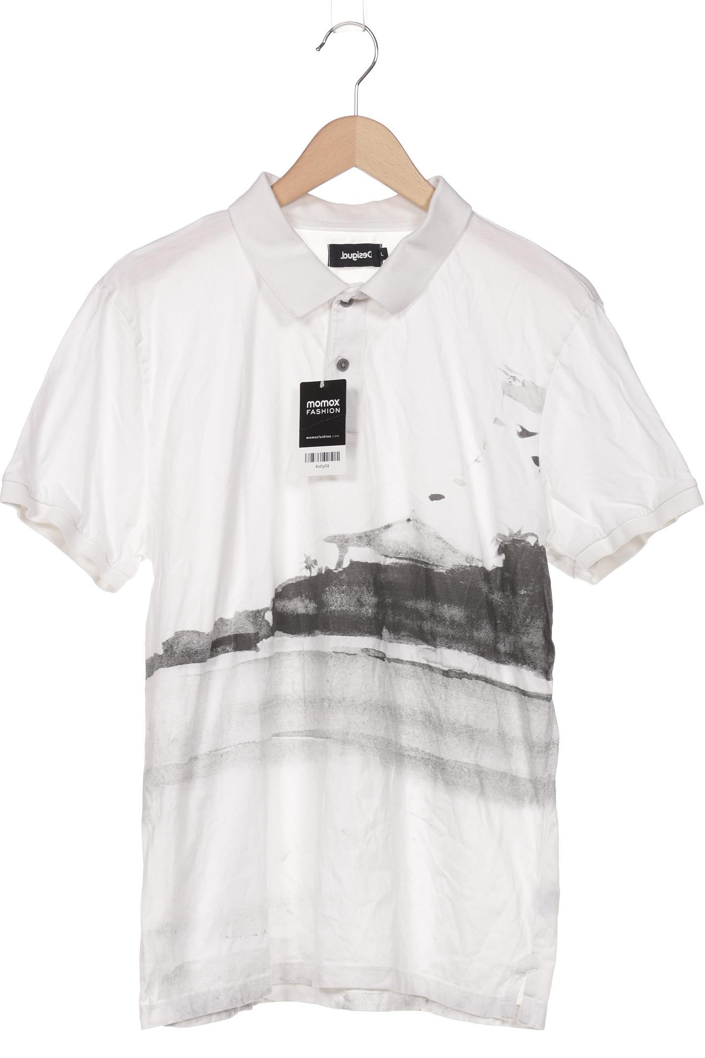 

Desigual Herren Poloshirt, weiß, Gr. 52