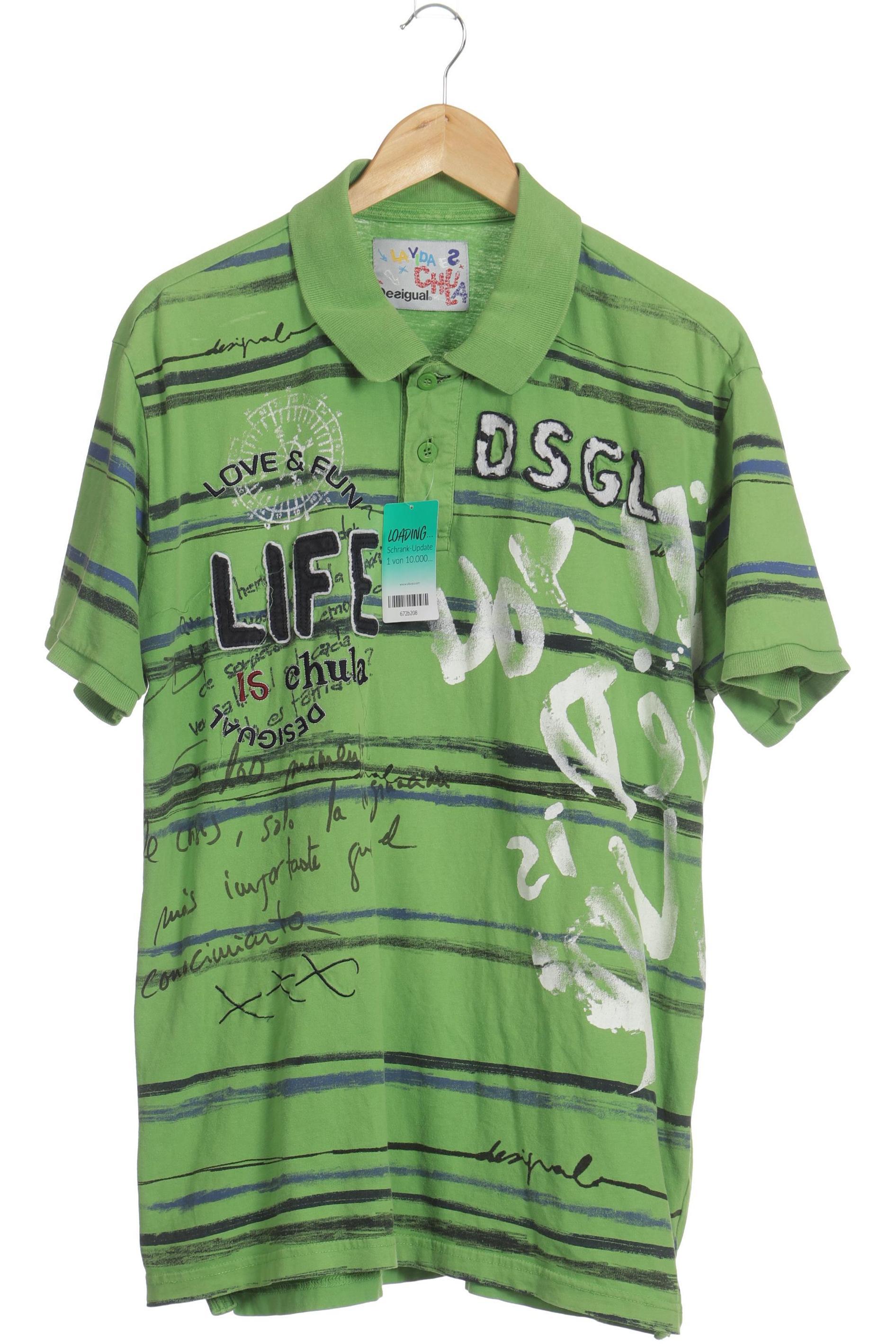 

Desigual Herren Poloshirt, grün, Gr.