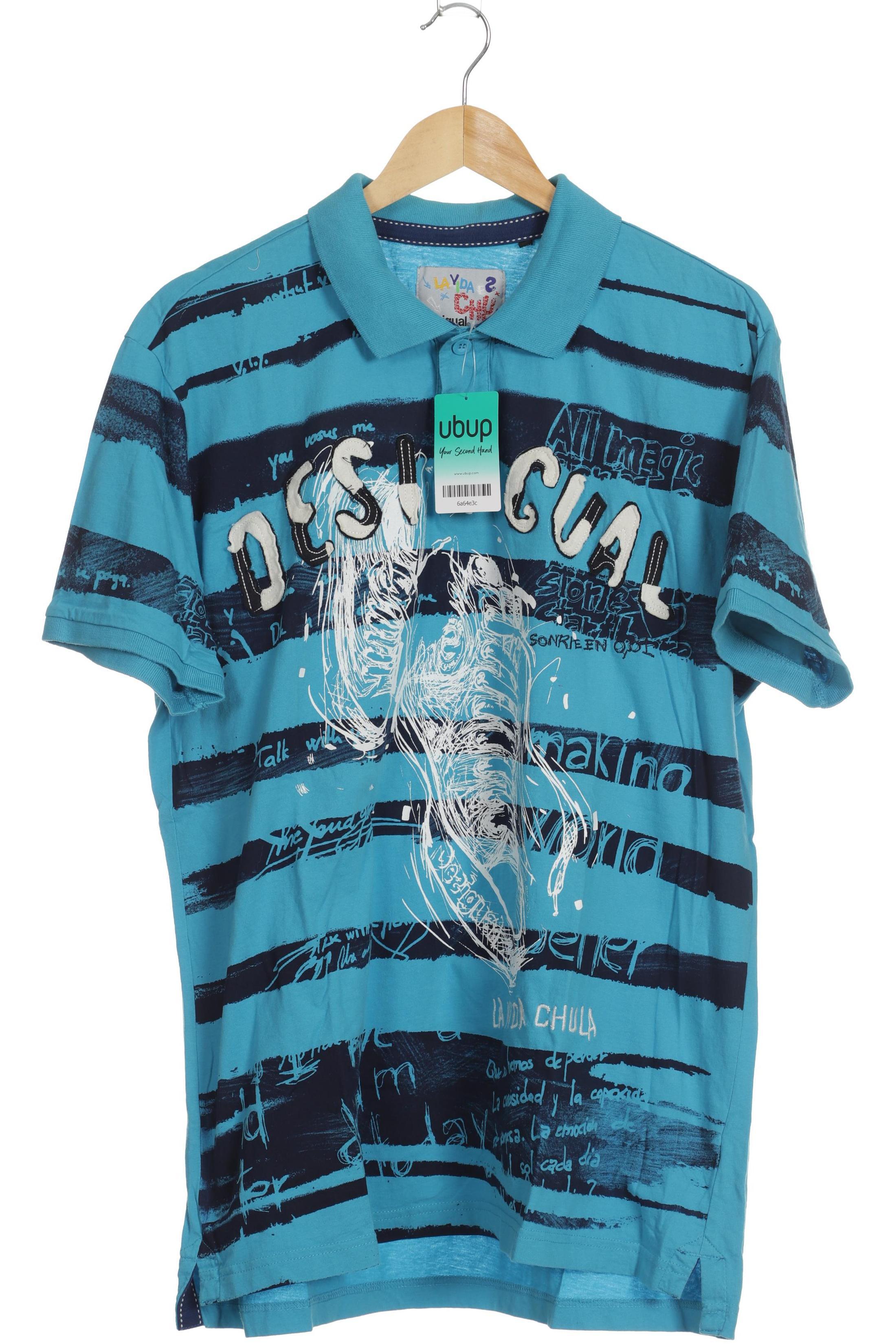 

Desigual Herren Poloshirt, blau, Gr.