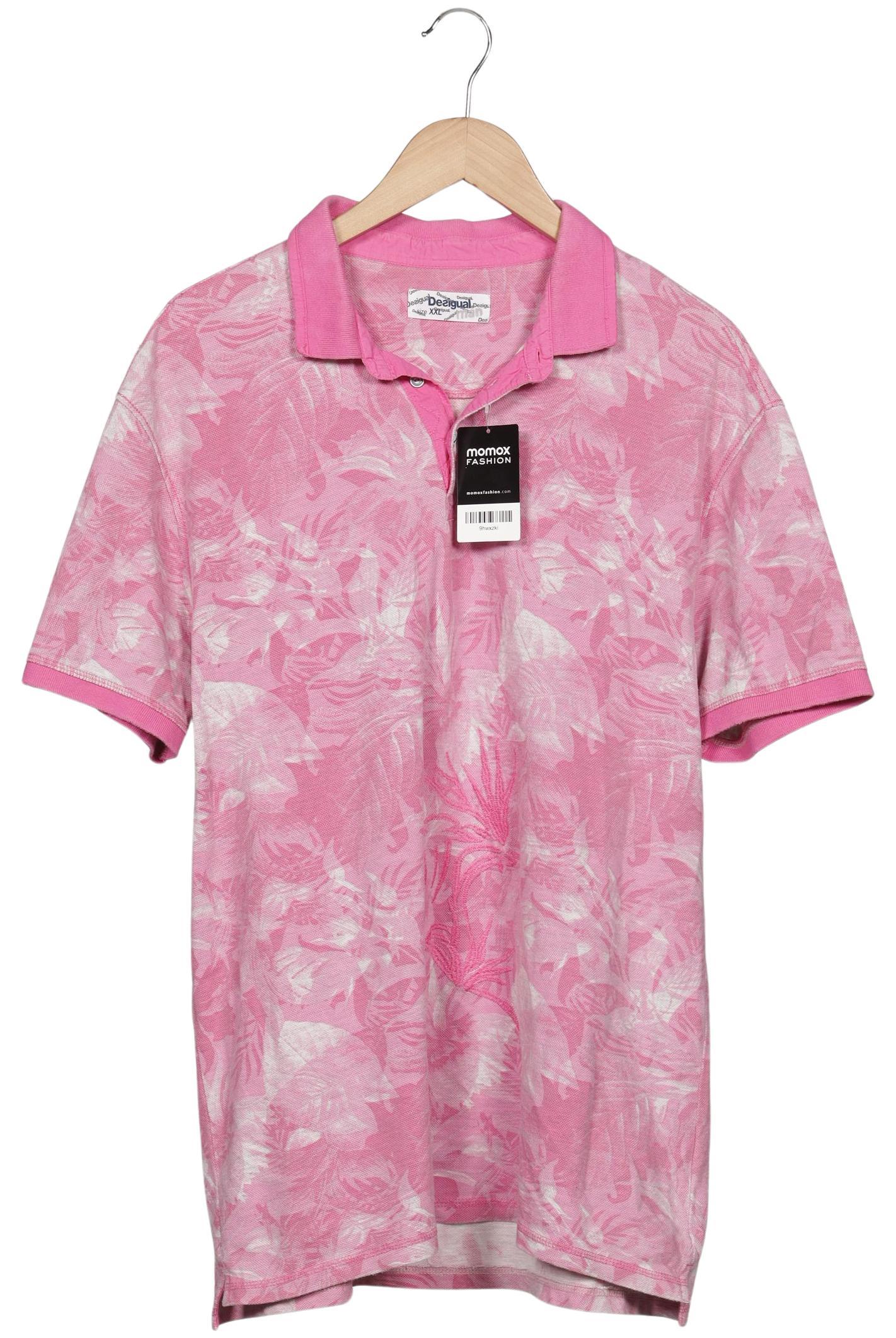 

Desigual Herren Poloshirt, pink, Gr. 56