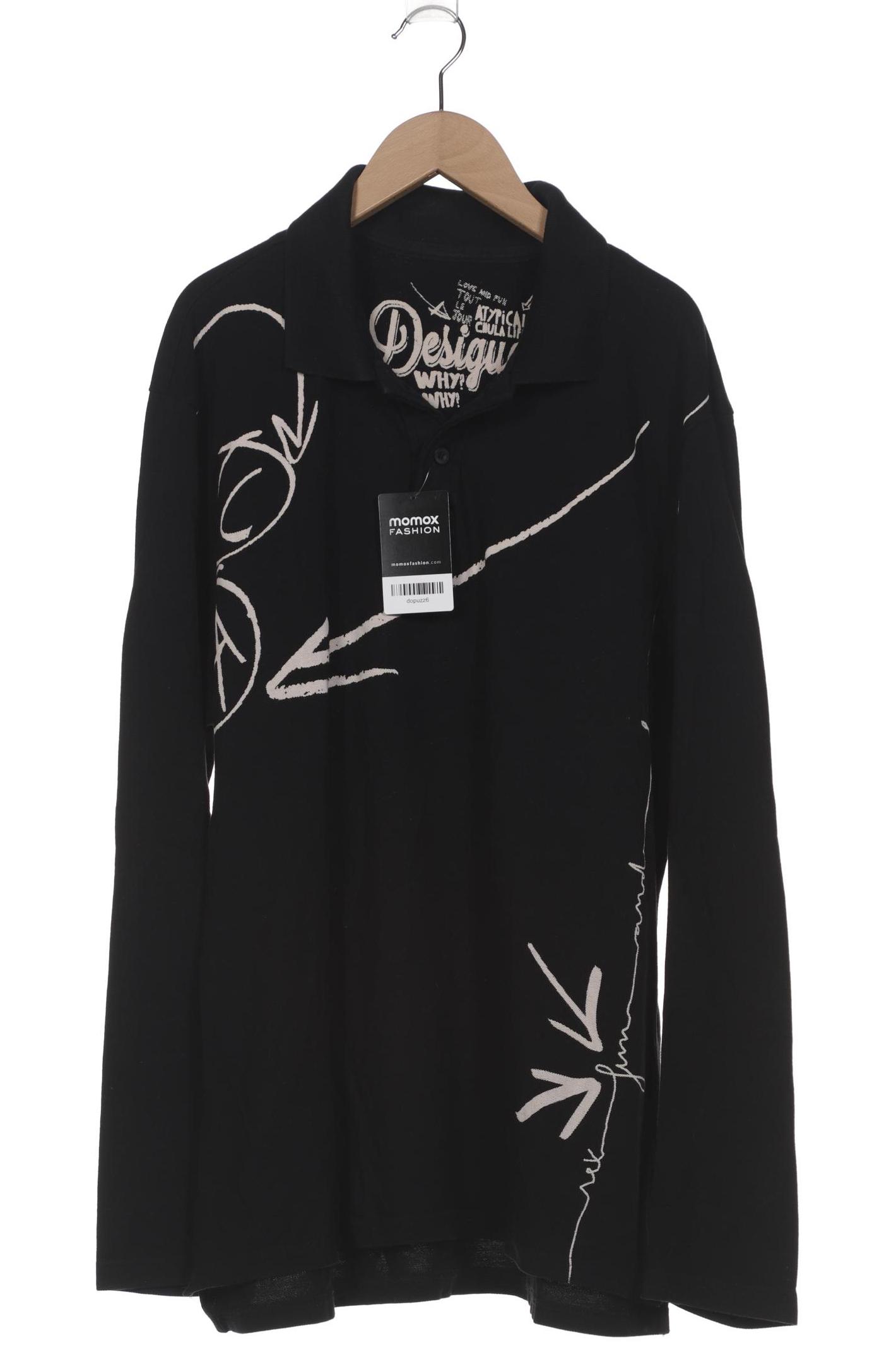 

Desigual Herren Poloshirt, schwarz, Gr. 54