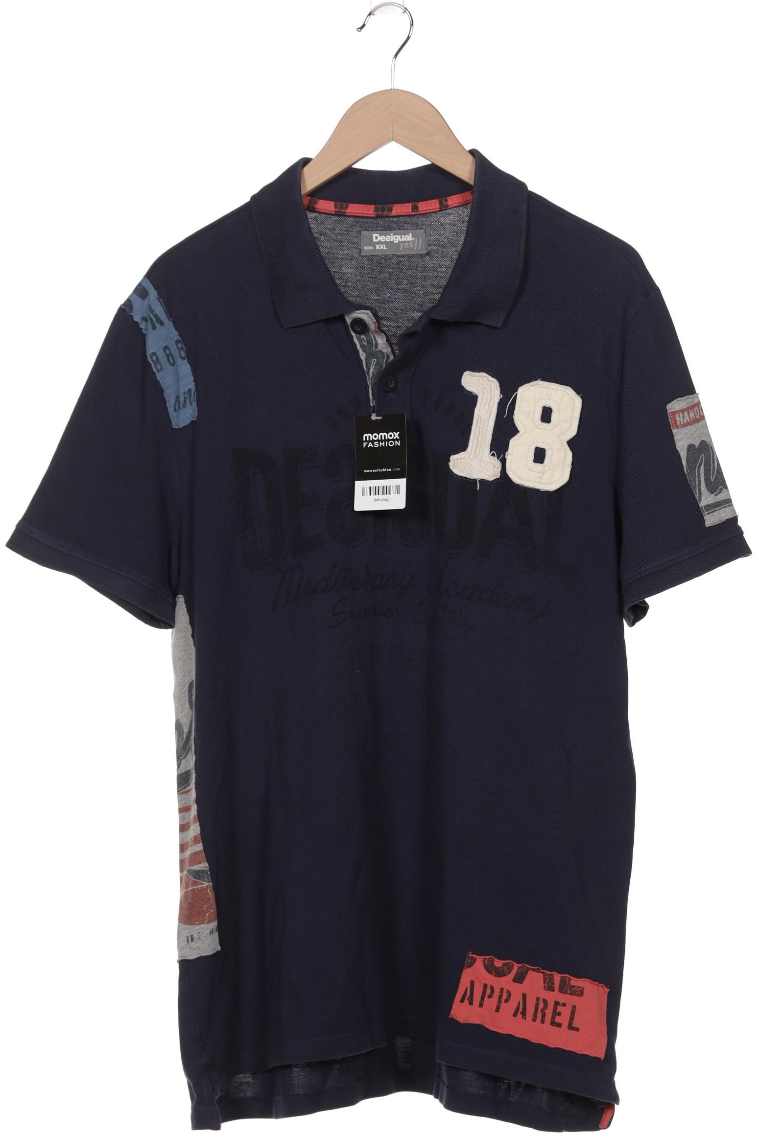 

Desigual Herren Poloshirt, marineblau, Gr. 56