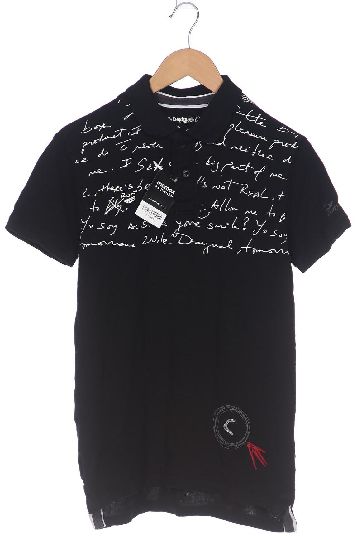

Desigual Herren Poloshirt, schwarz, Gr. 46