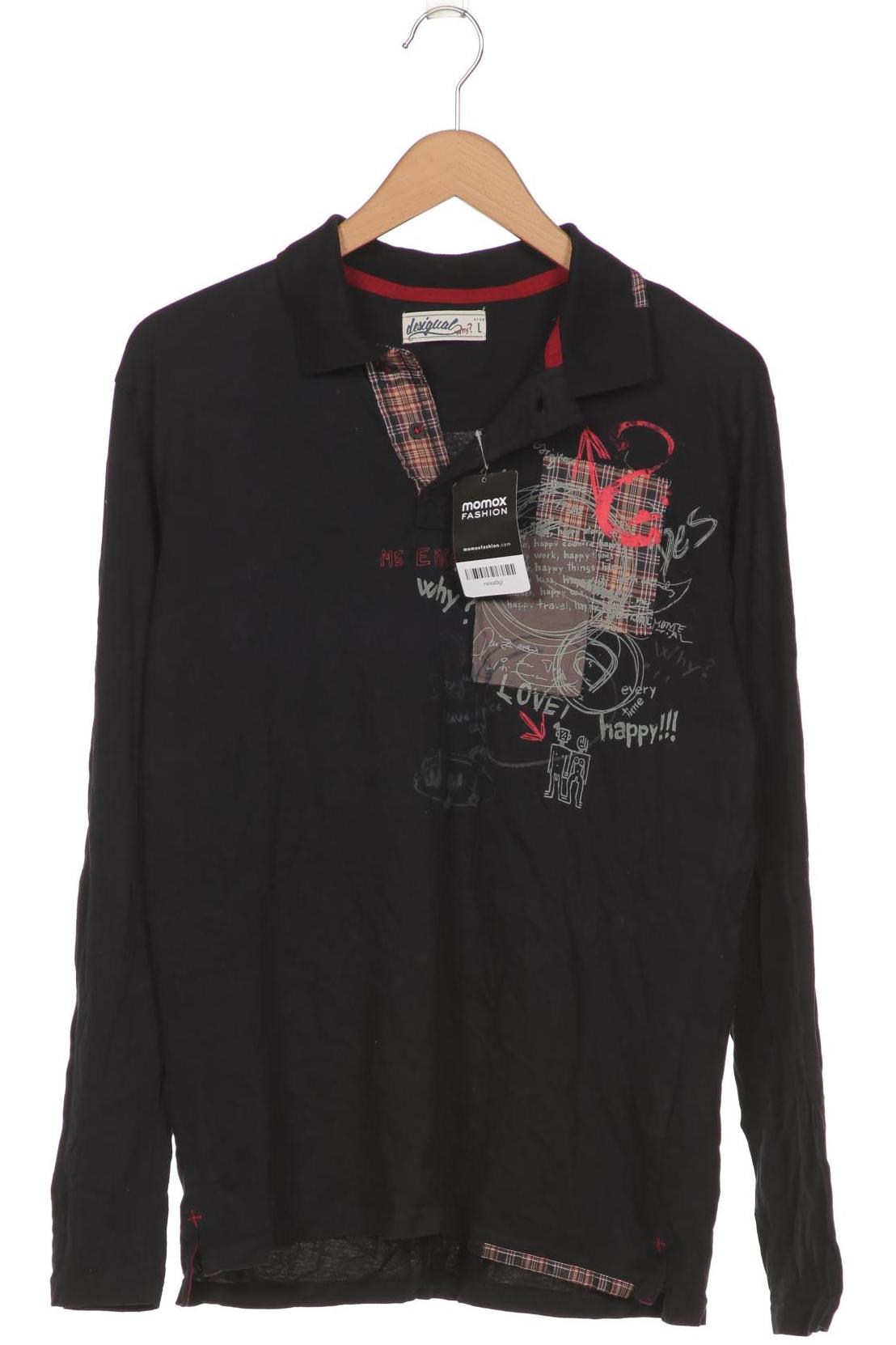 

Desigual Herren Poloshirt, schwarz